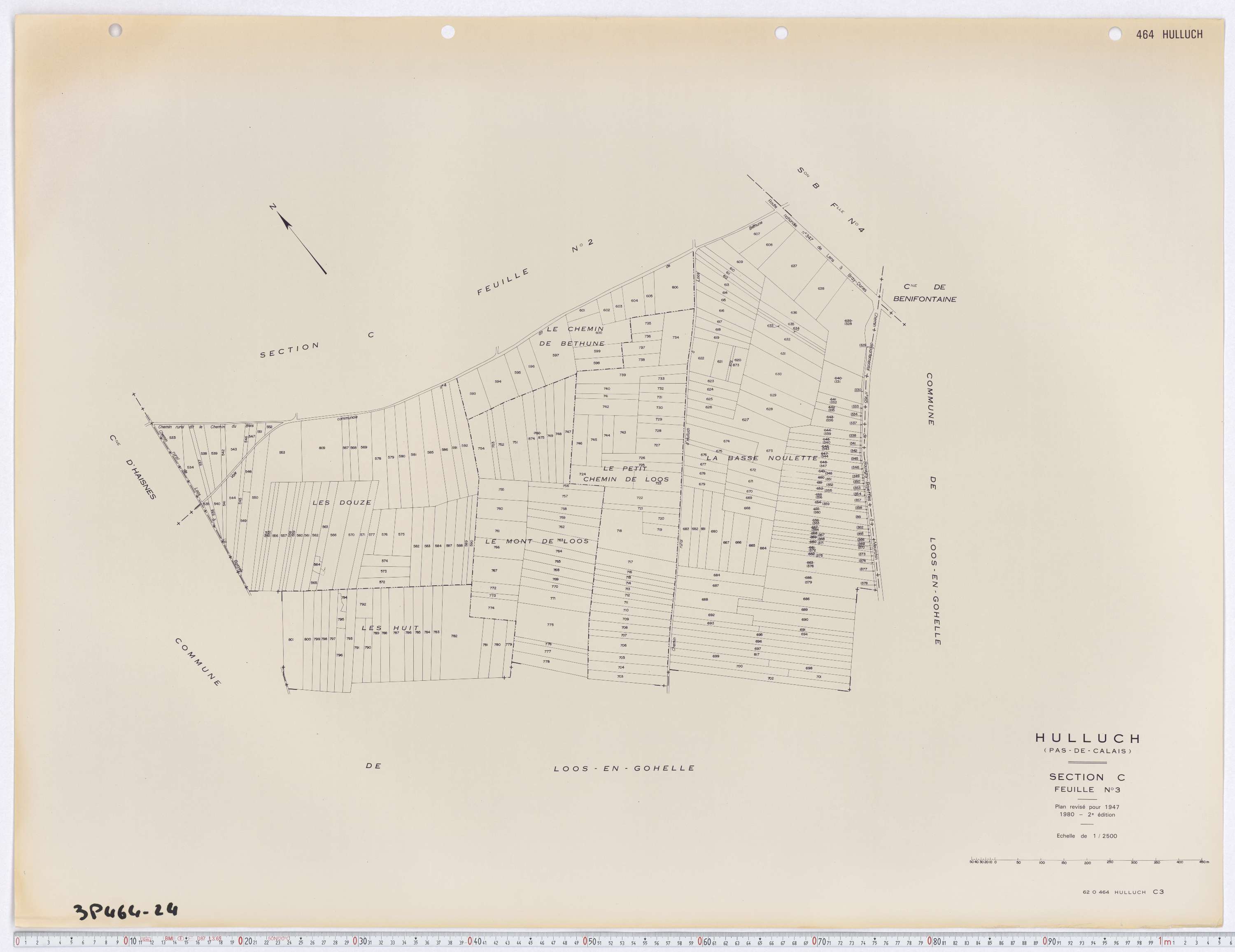 Hulluch - Section C, feuille 3.