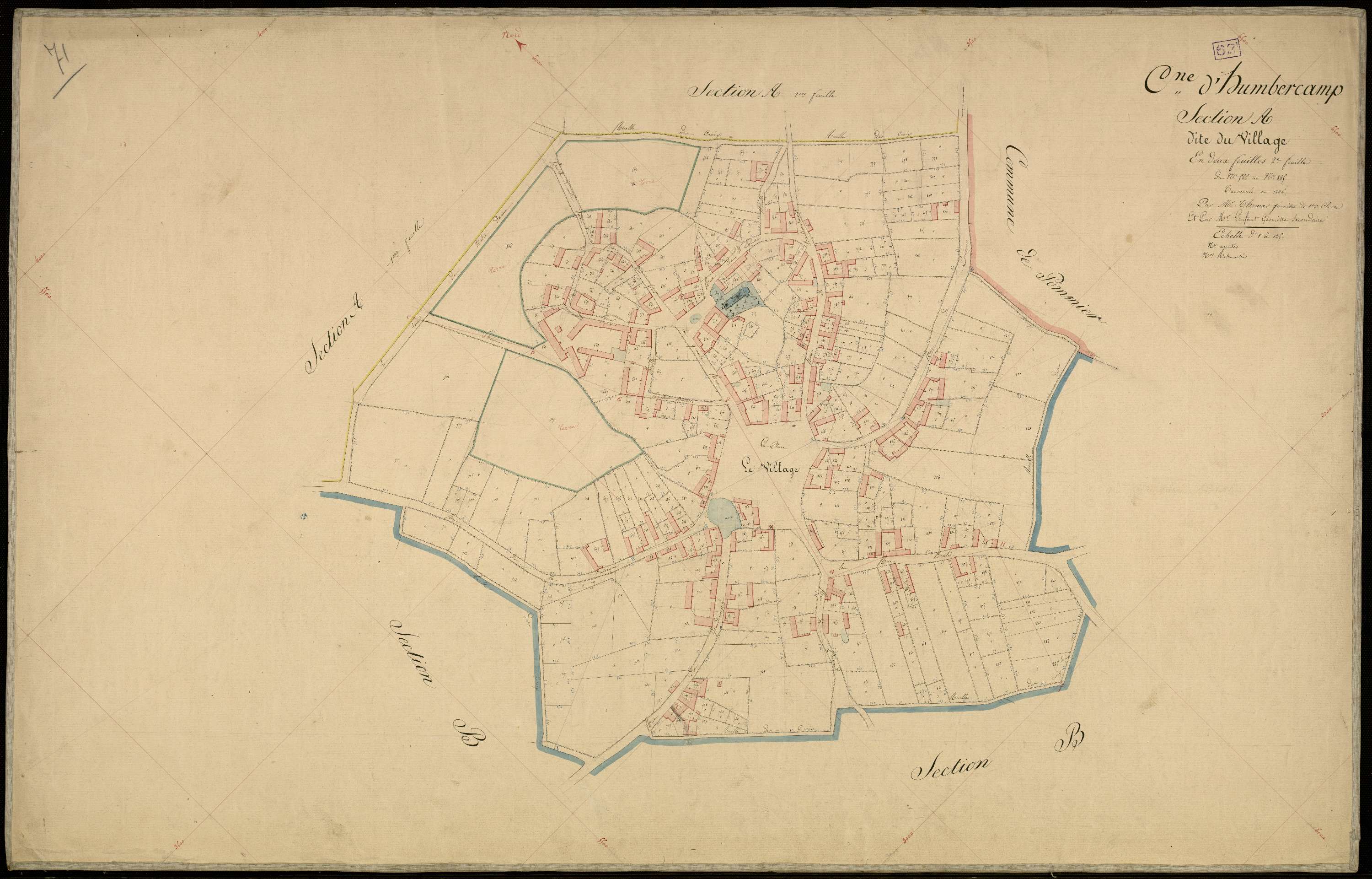 Humbercamps - Section A, 2e feuille