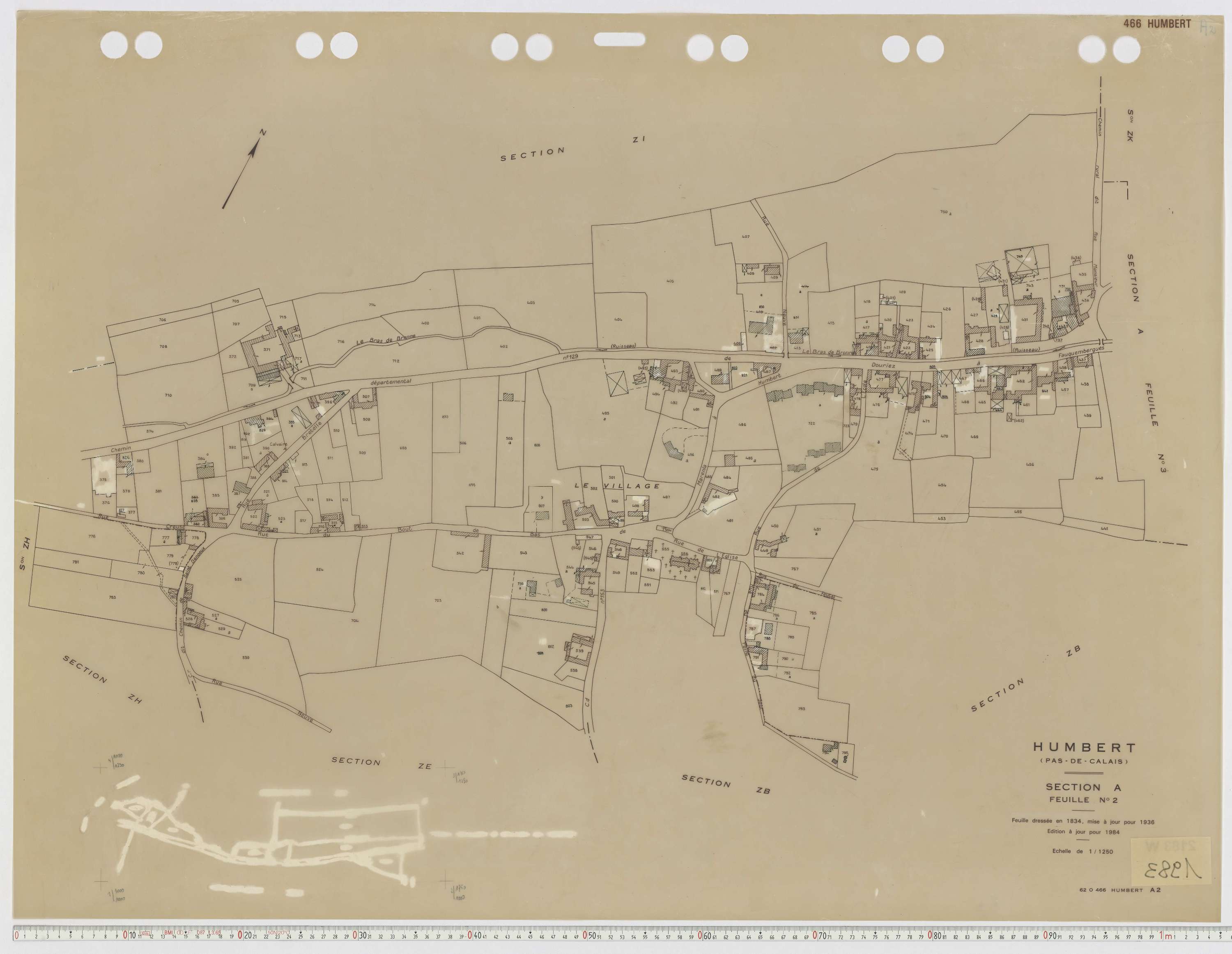 Humbert - Section A, feuille 2.