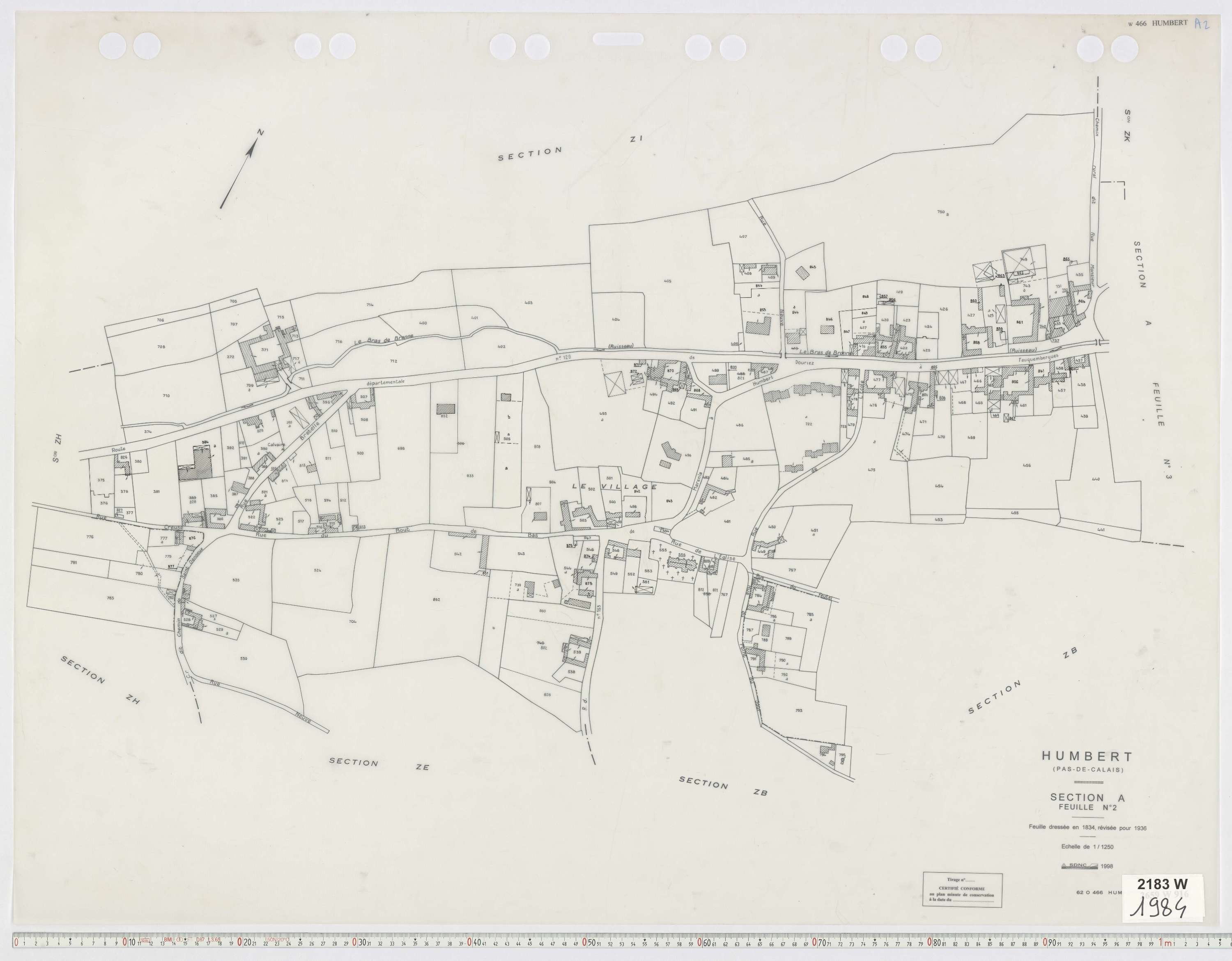 Humbert - Section A, feuille 2.