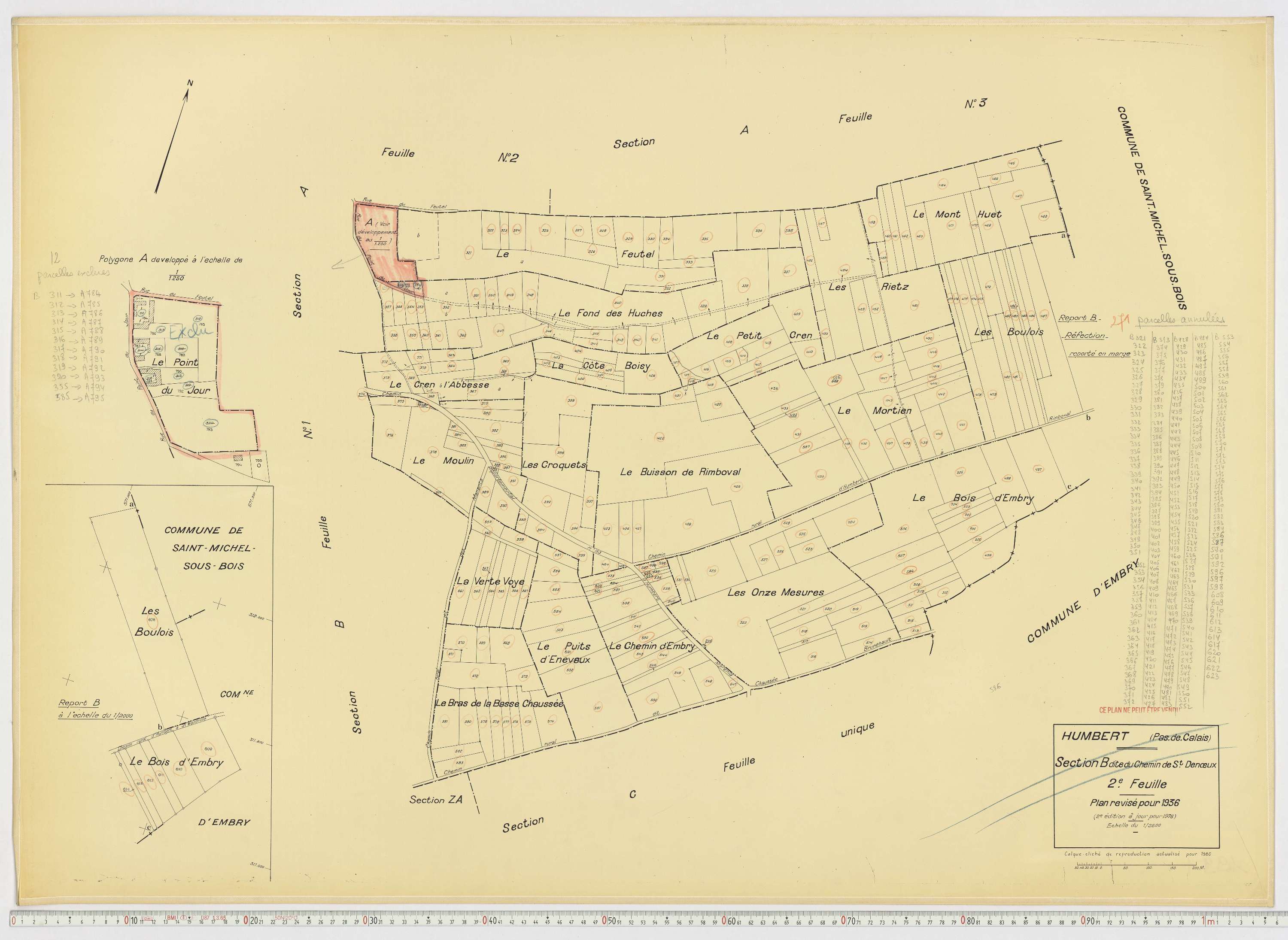 Humbert - Section B, feuille 2.