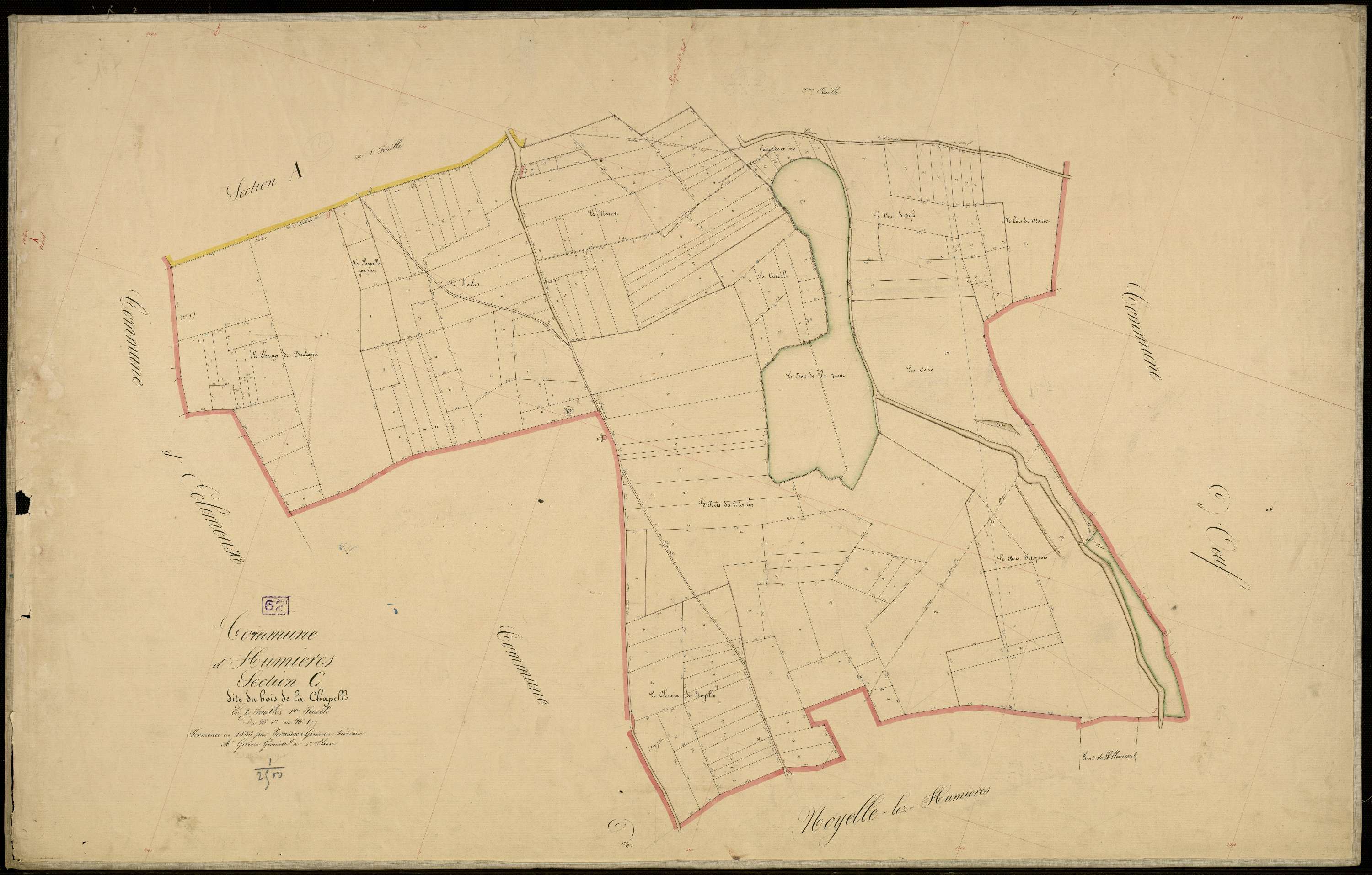 Humières - Section C, 1re feuille