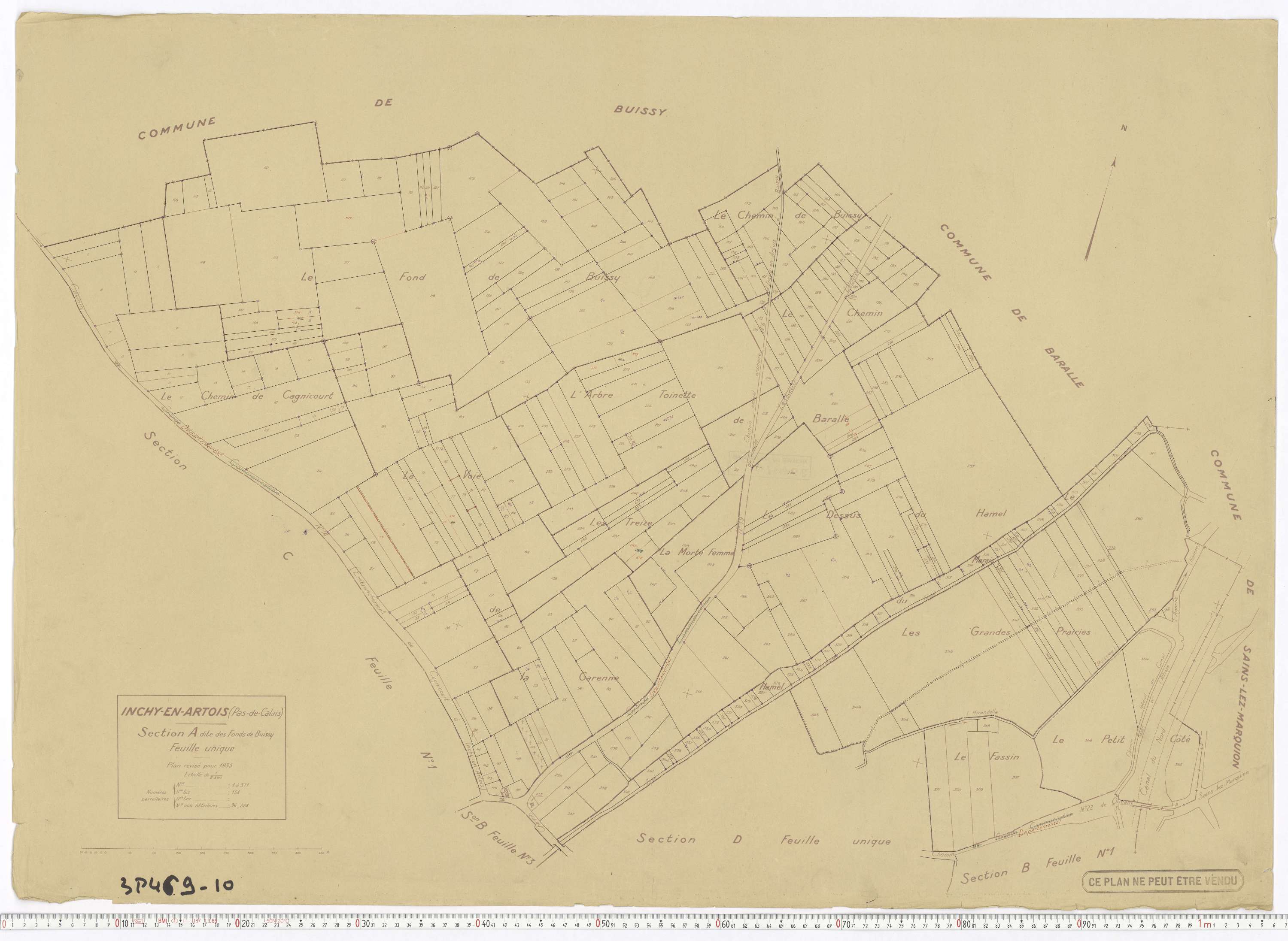 Inchy-en-Artois - Section A.