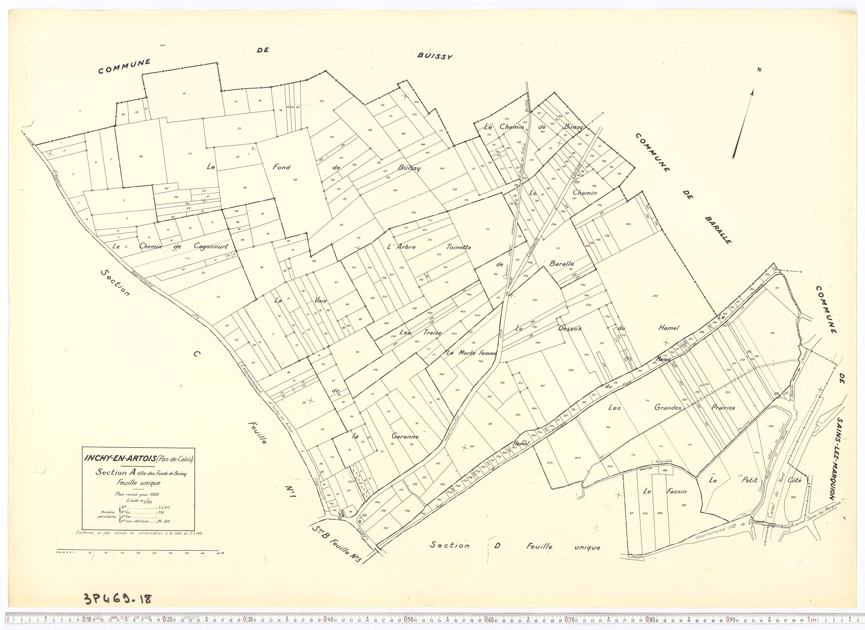 Inchy-en-Artois - Section A.