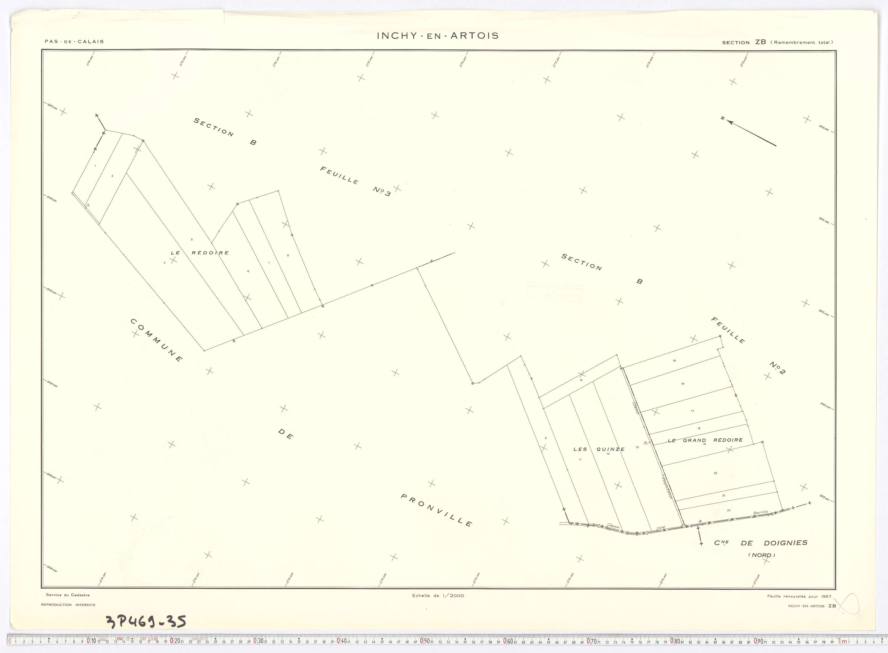 Inchy-en-Artois - Section ZB.