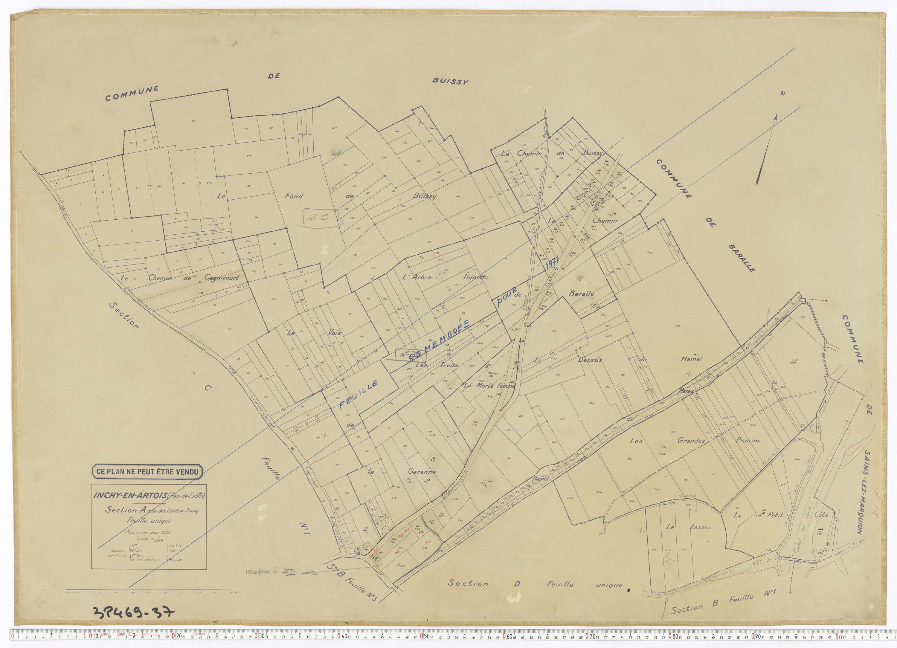 Inchy-en-Artois - Section A.