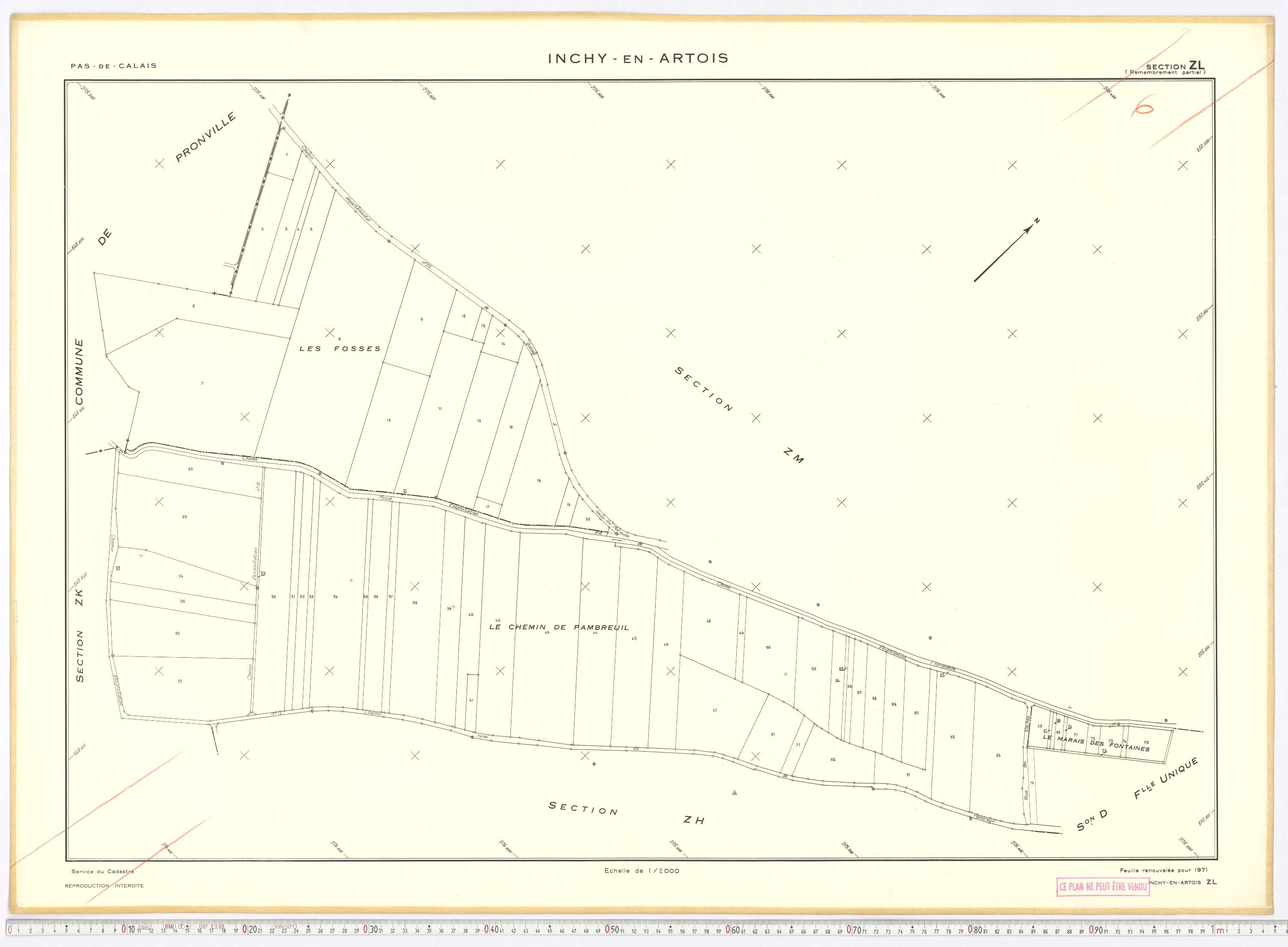 Inchy-en-Artois - Section ZL.