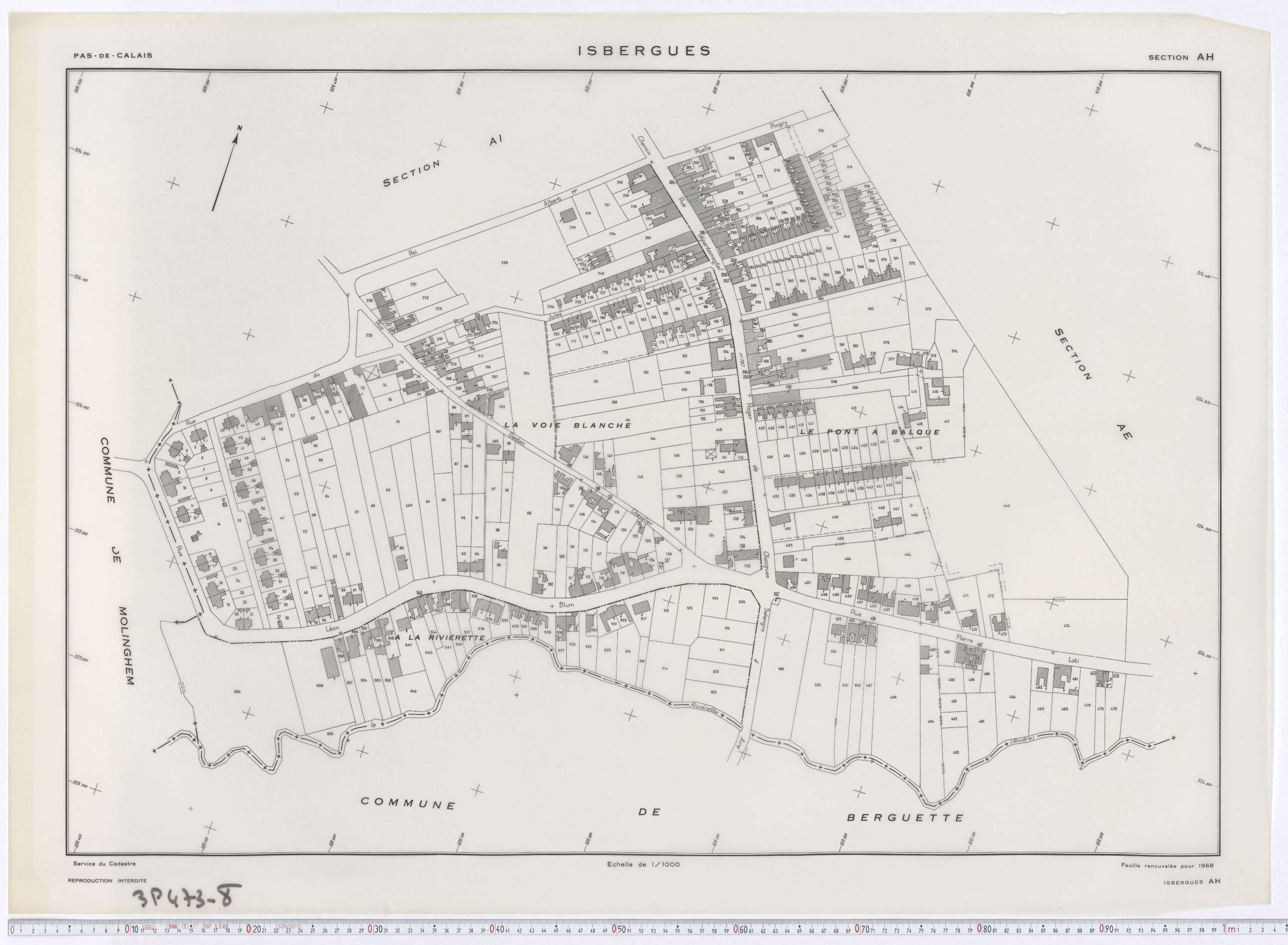 Isbergues - Section AH.