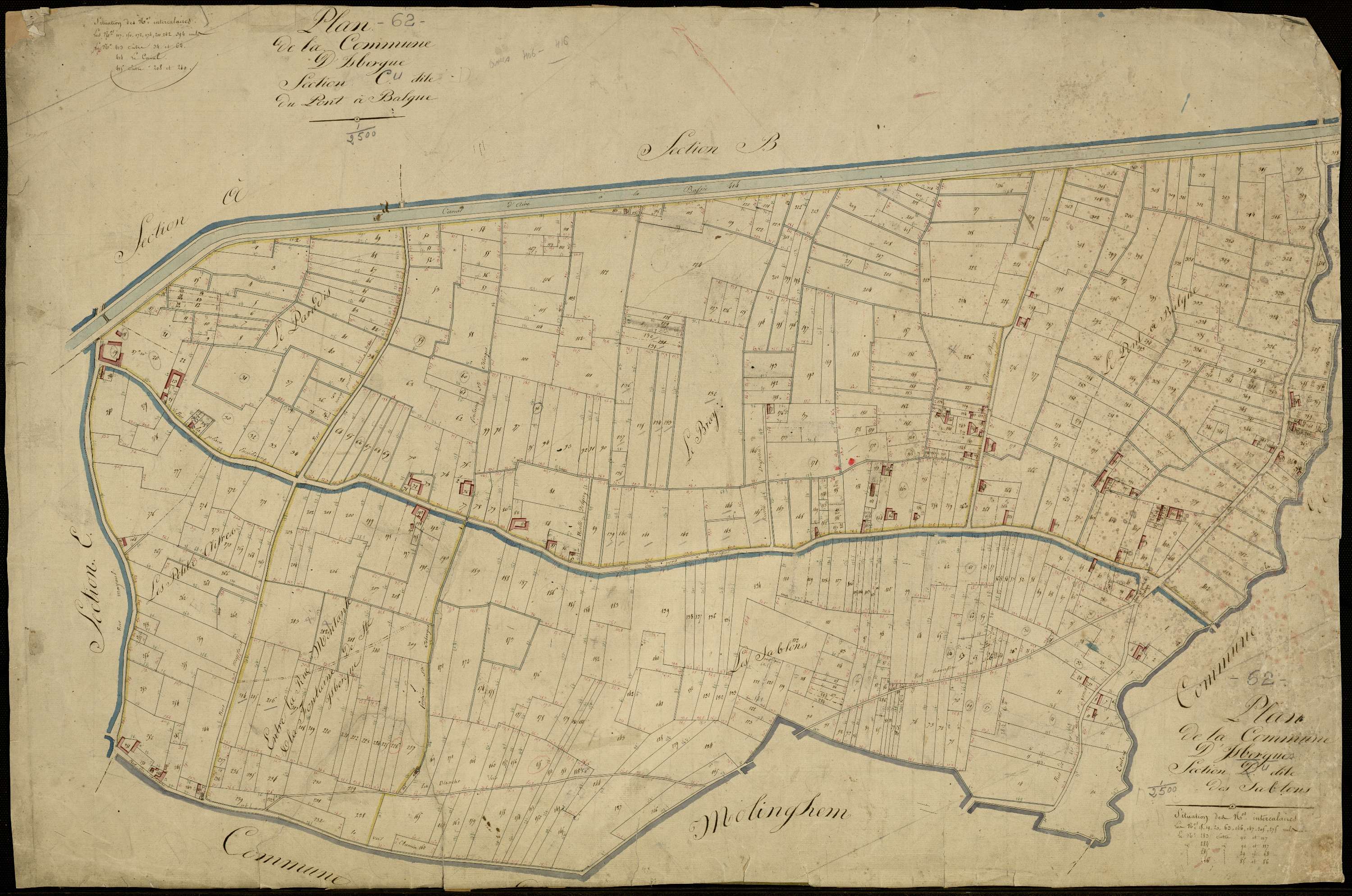 Isbergues - Sections C et D