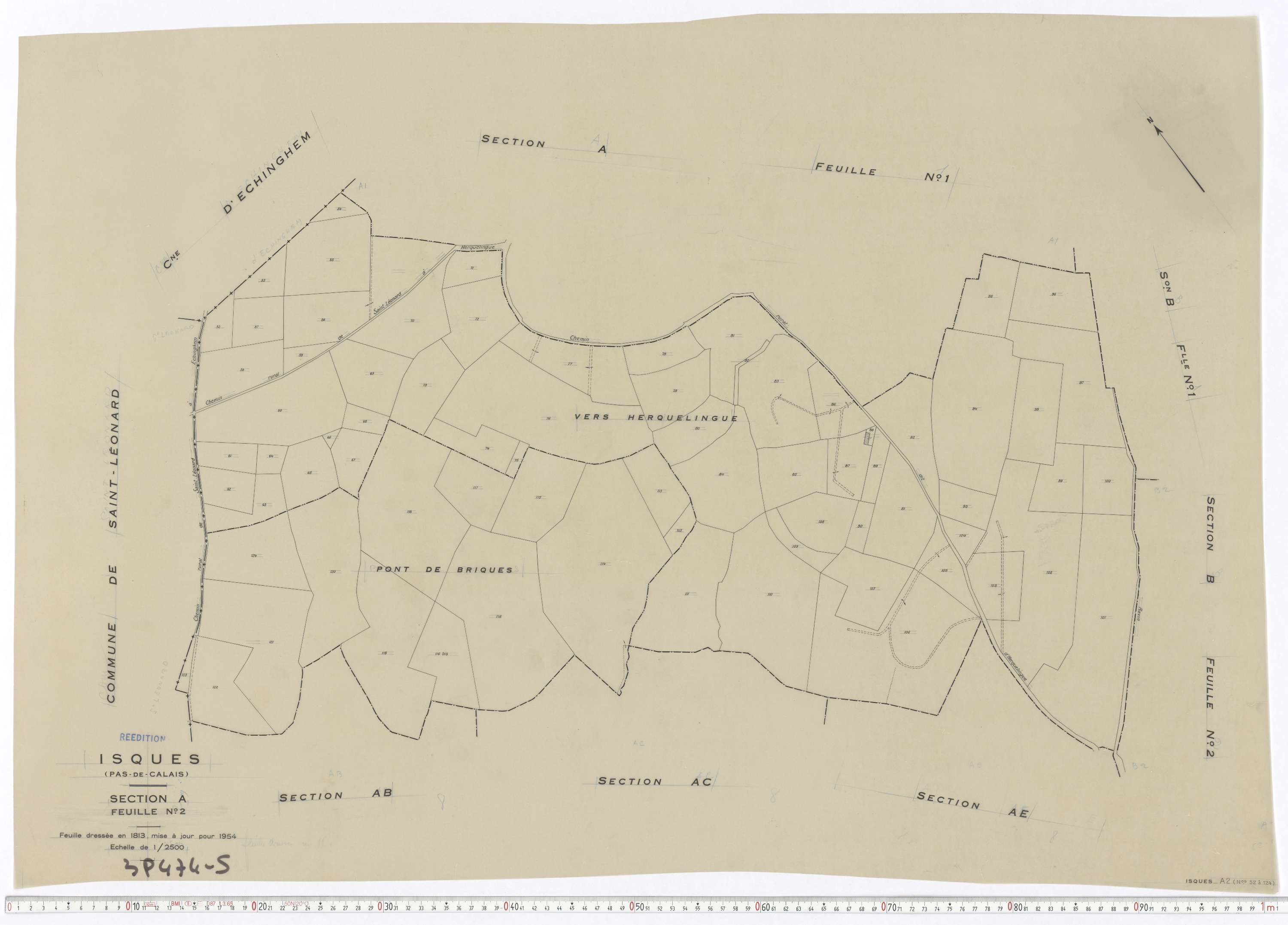 Isques - Section A, feuille 2.