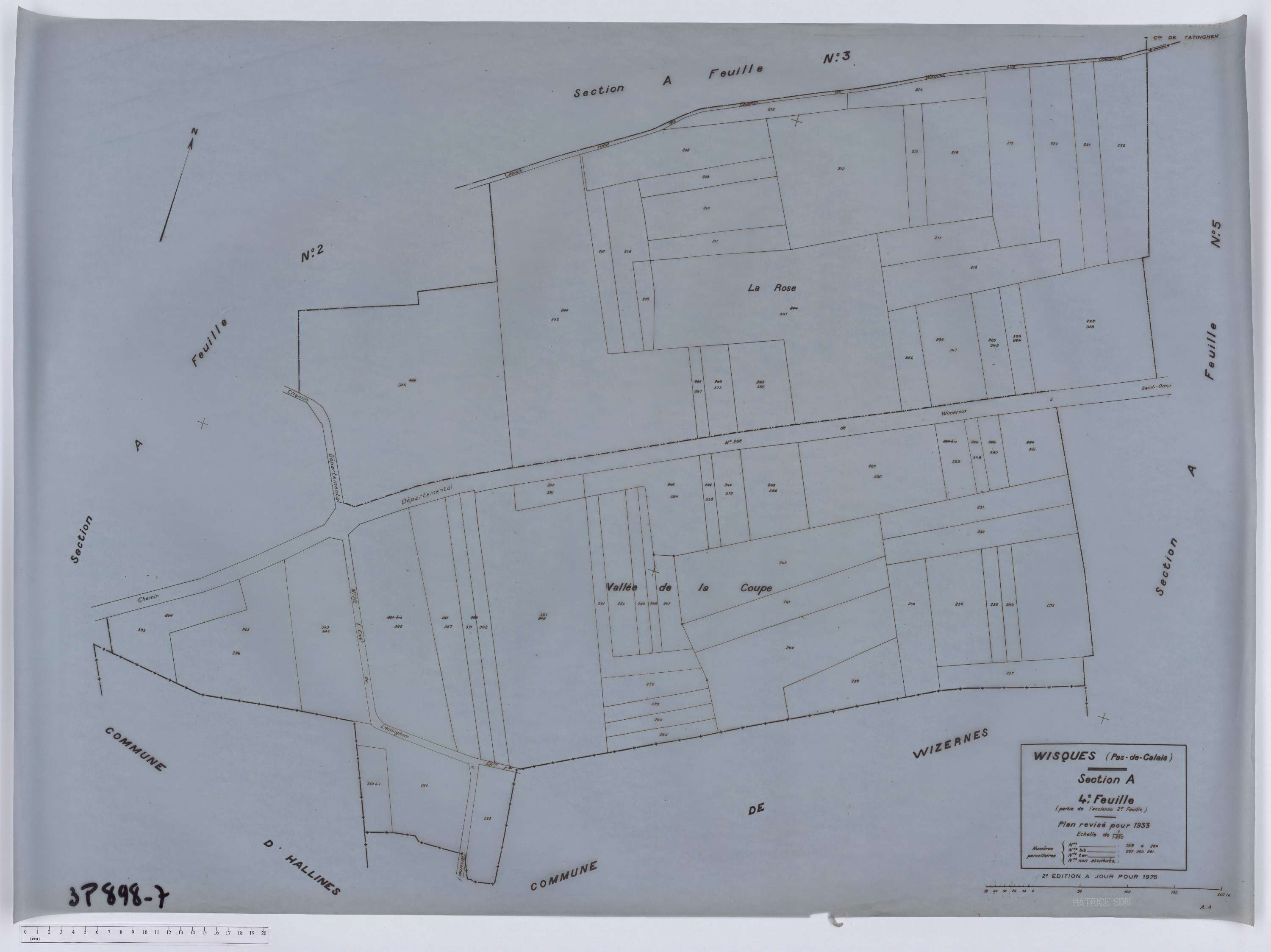 Isques - Section A, feuille 4.