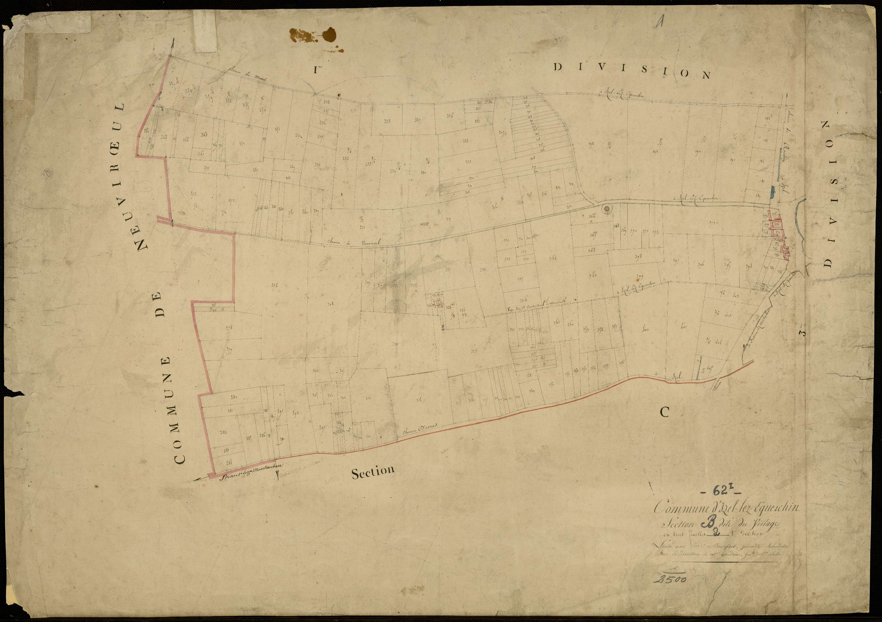 Izel-lès-Équerchin - Section B, 2e feuille