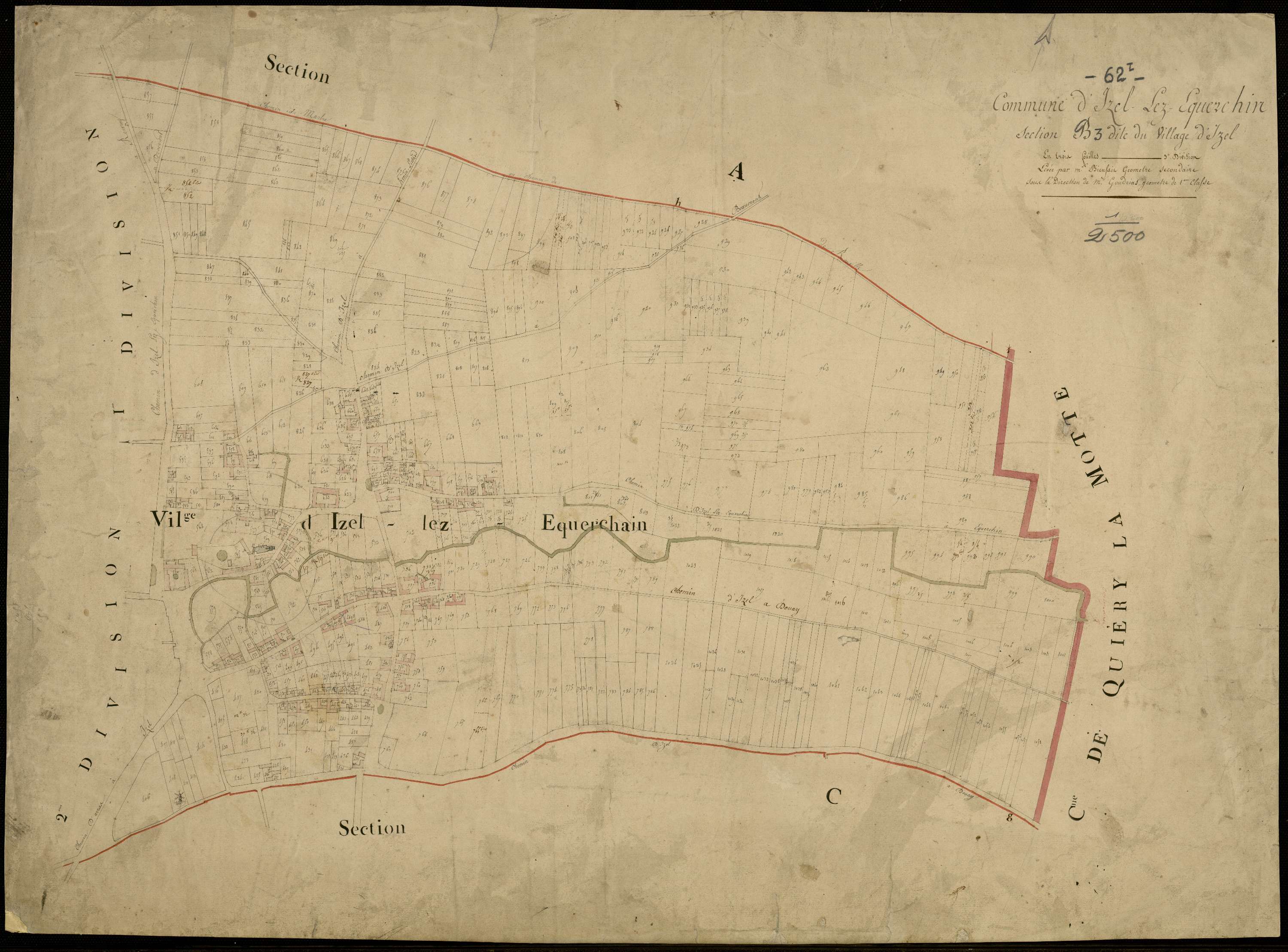 Izel-lès-Équerchin - Section B, 3e feuille