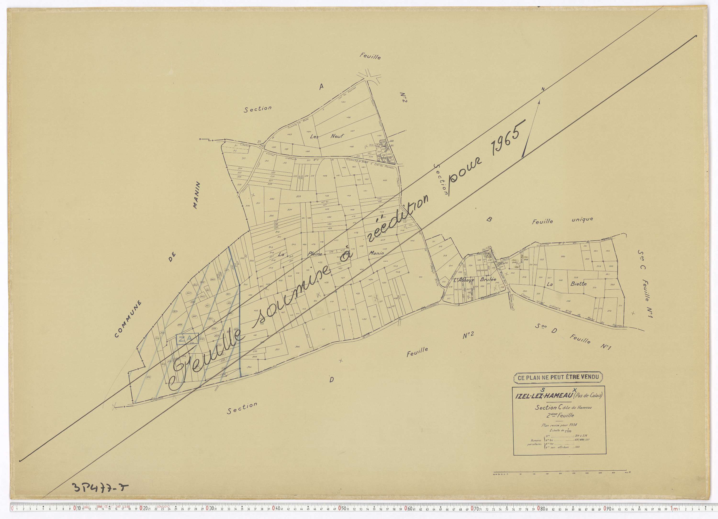 Izel-lès-Hameau - Section C, feuille 2.