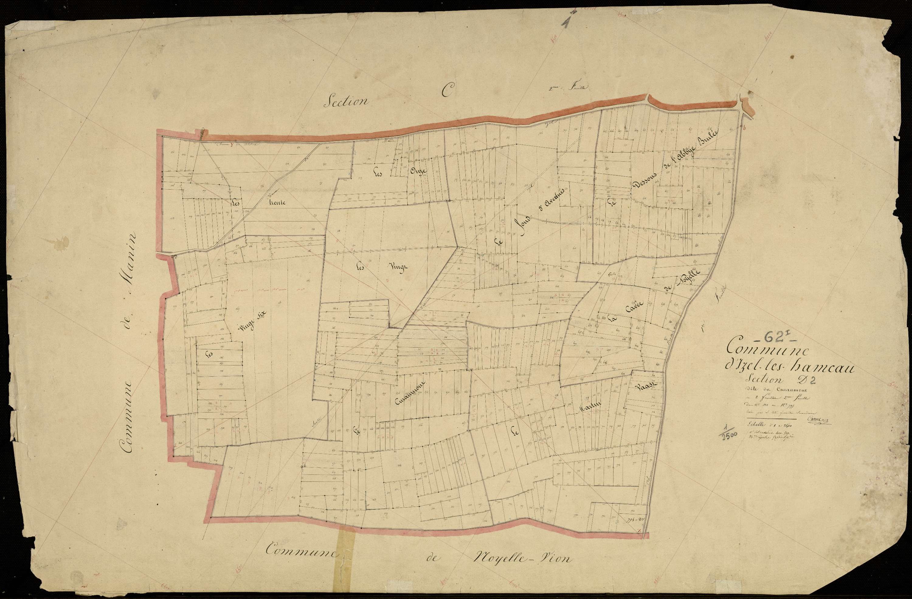 Izel-lès-Hameau - Section D, 2e feuille