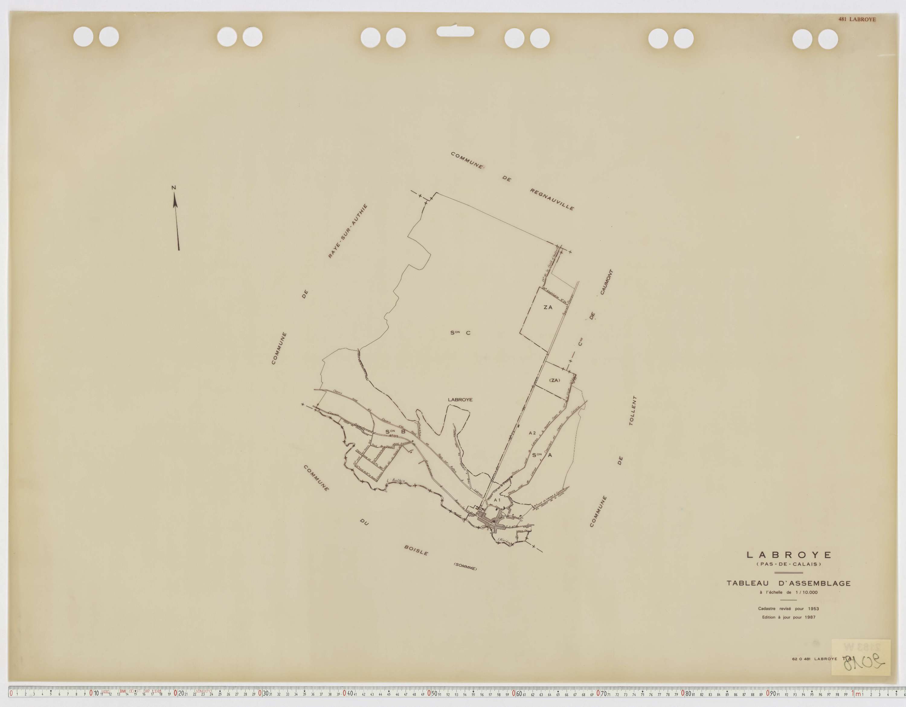 Labroye - Tableau d'assemblage.