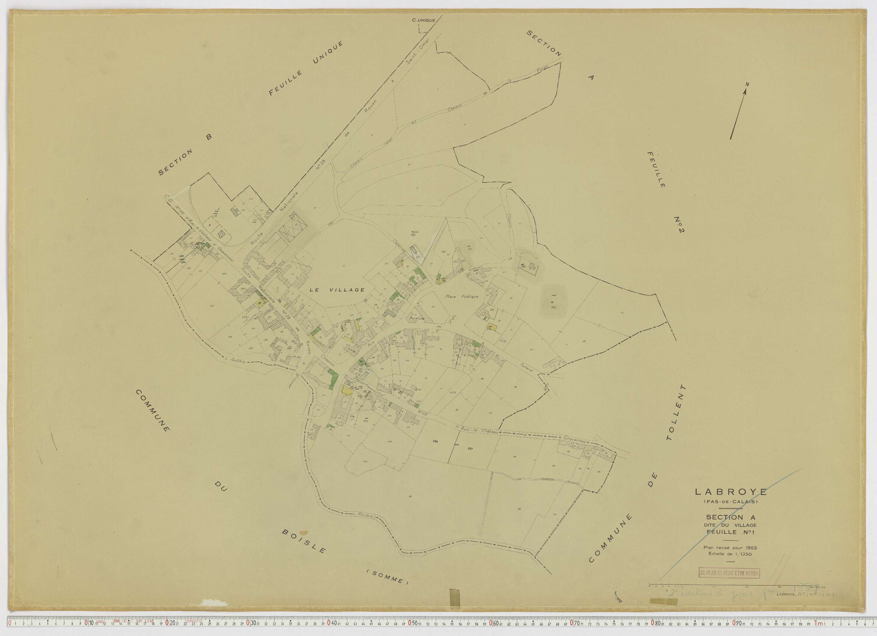 Labroye - Section A, feuille 1.