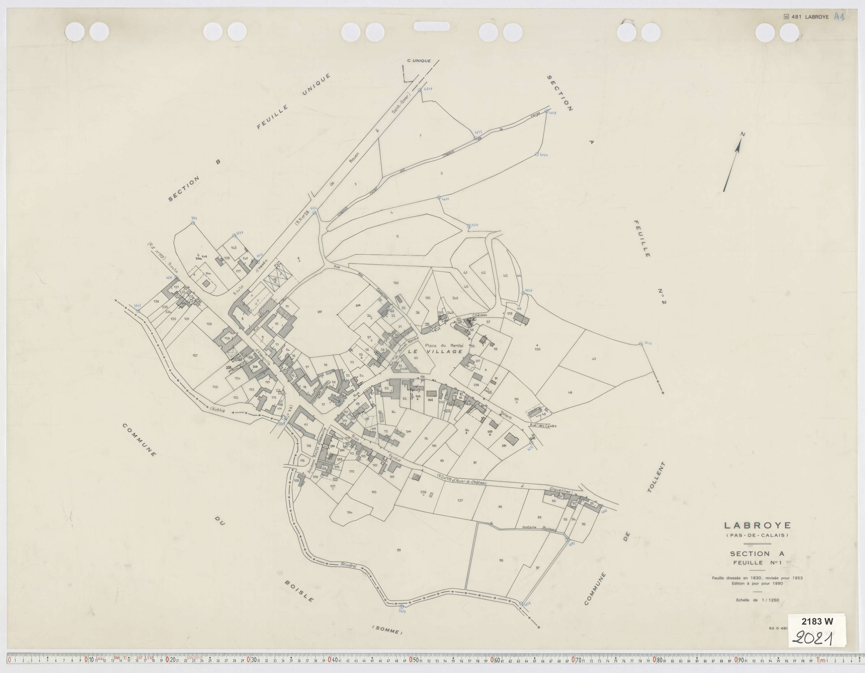 Labroye - Section A, feuille 1.