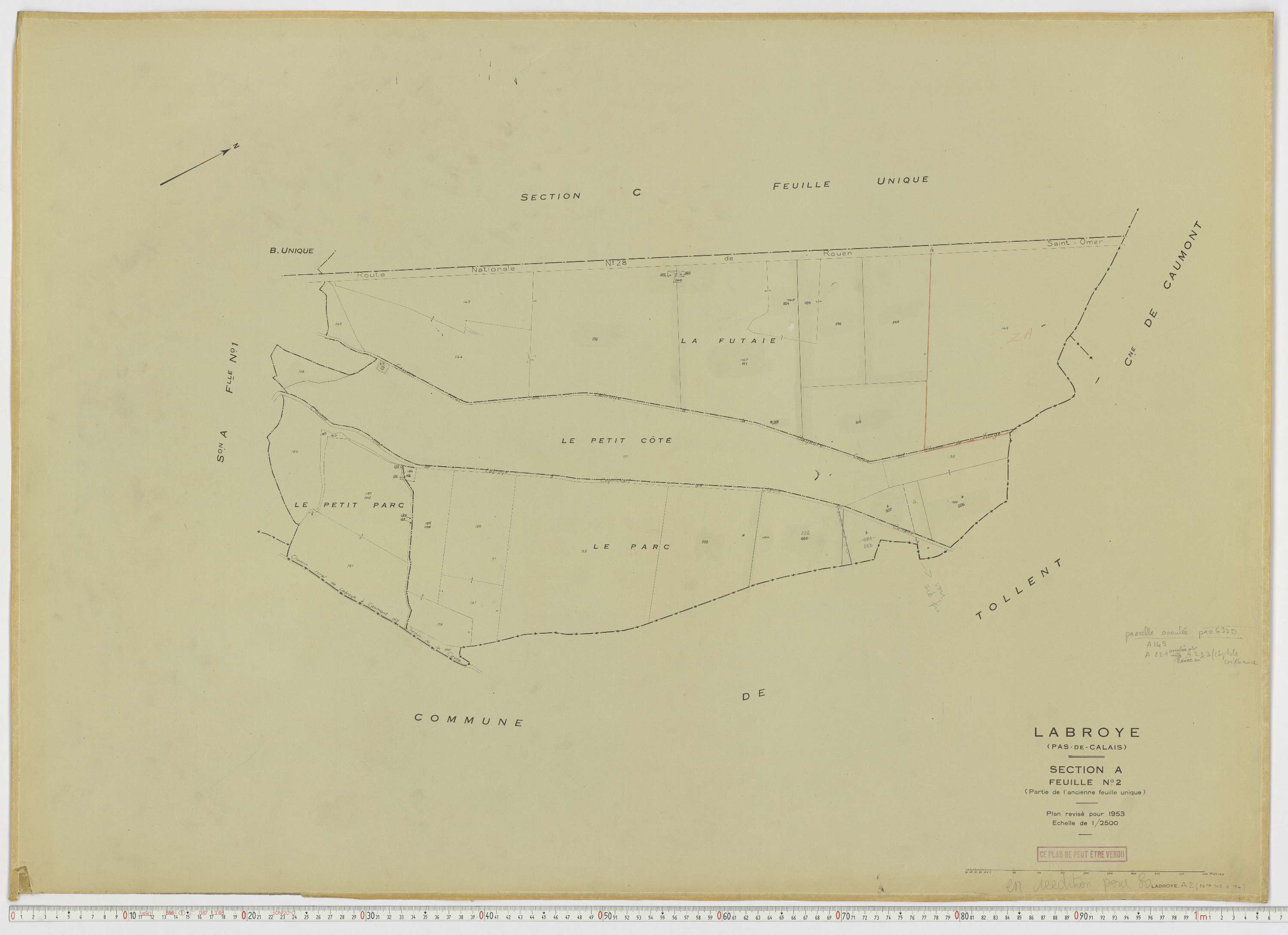 Labroye - Section A, feuille 2.
