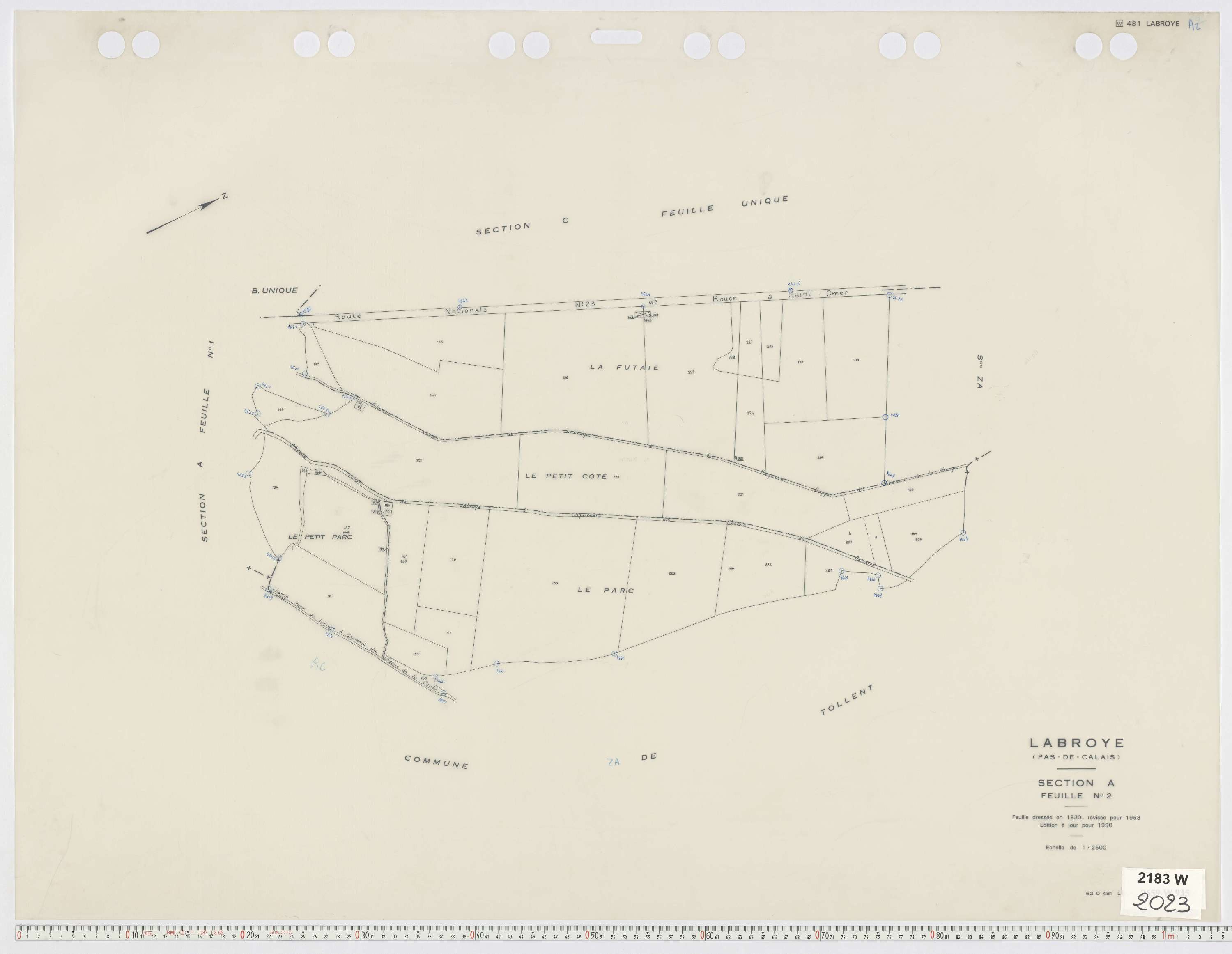 Labroye - Section A, feuille 2.
