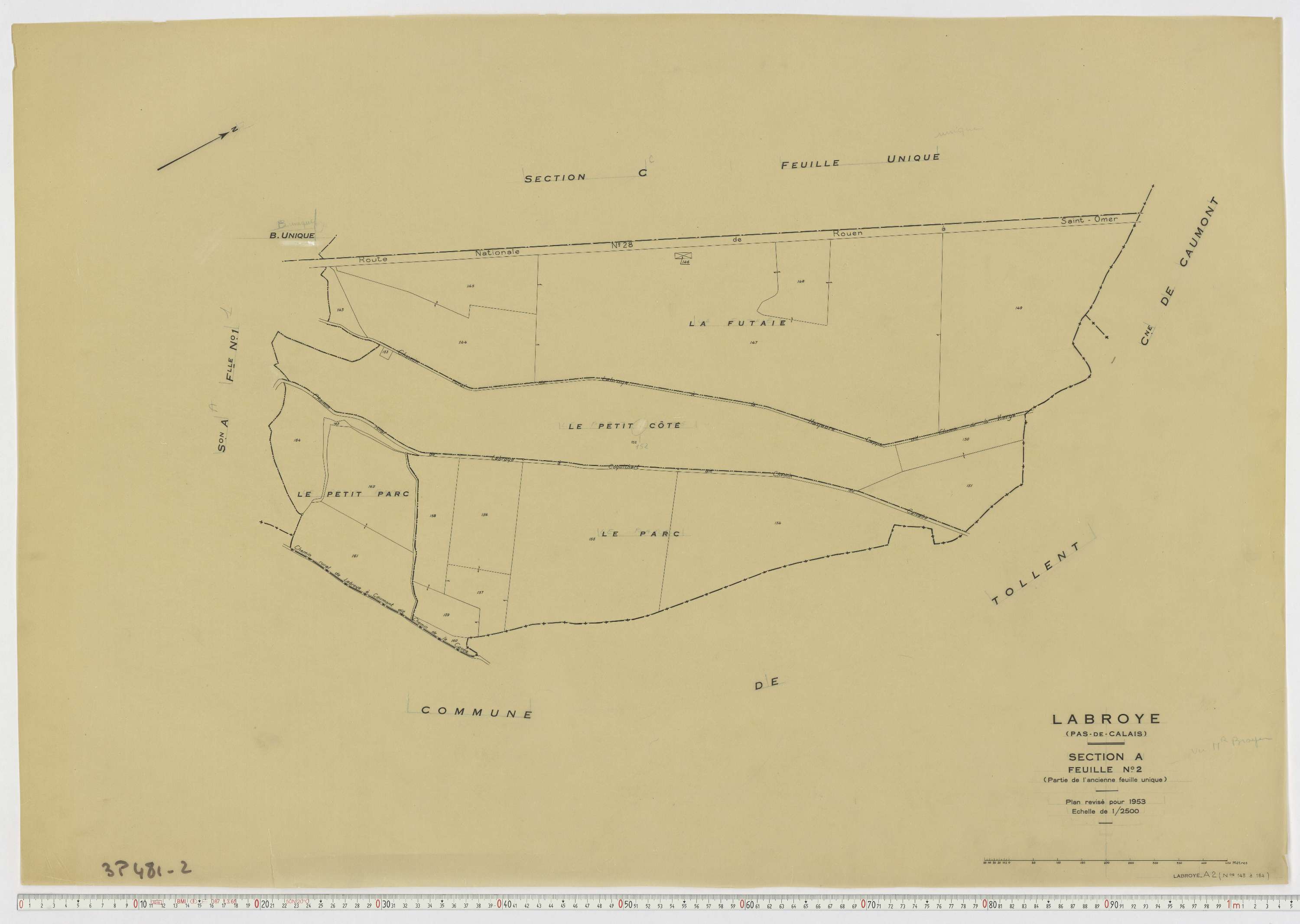 Labroye - Section A, feuille 2.
