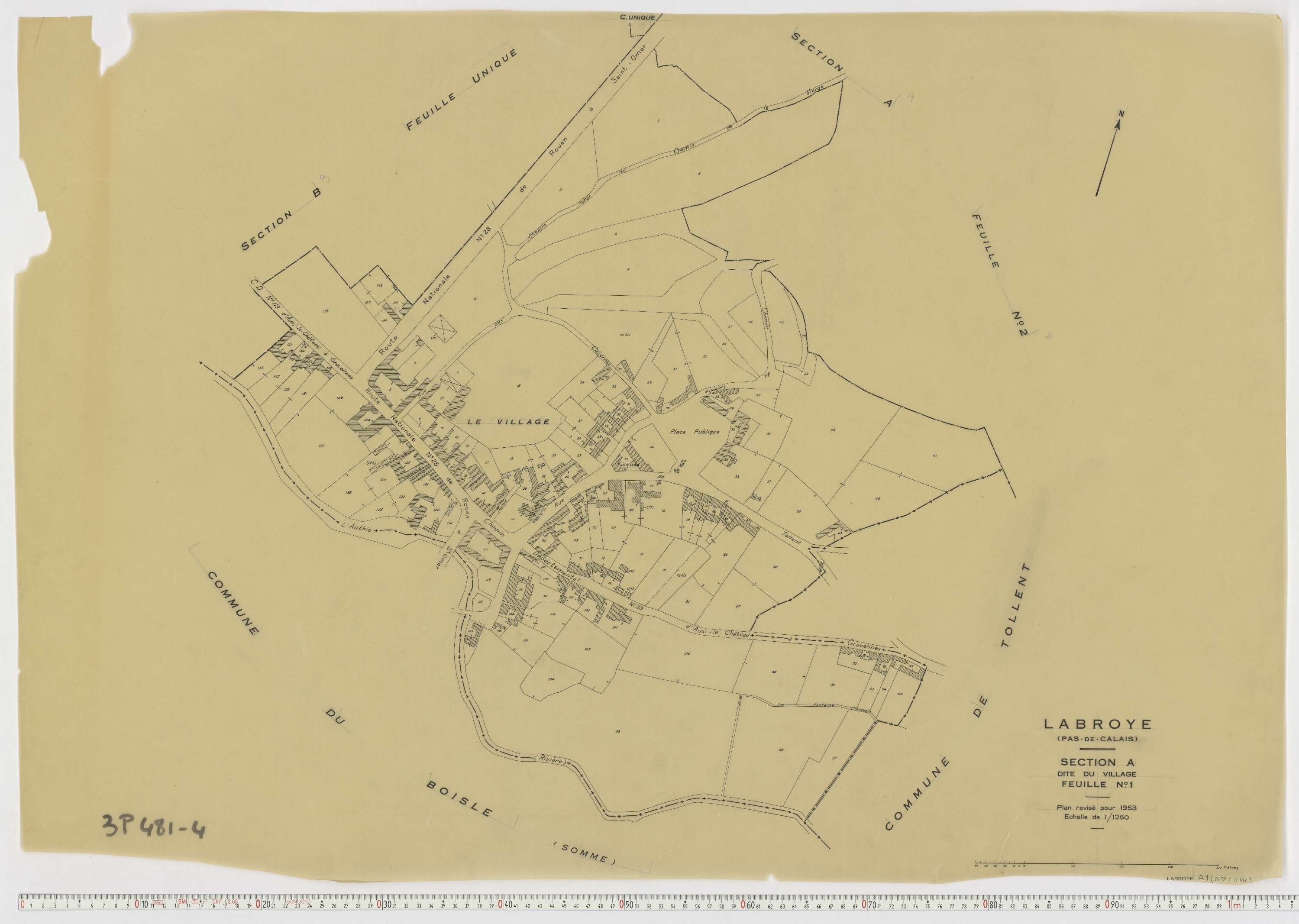 Labroye - Section A, feuille 1.