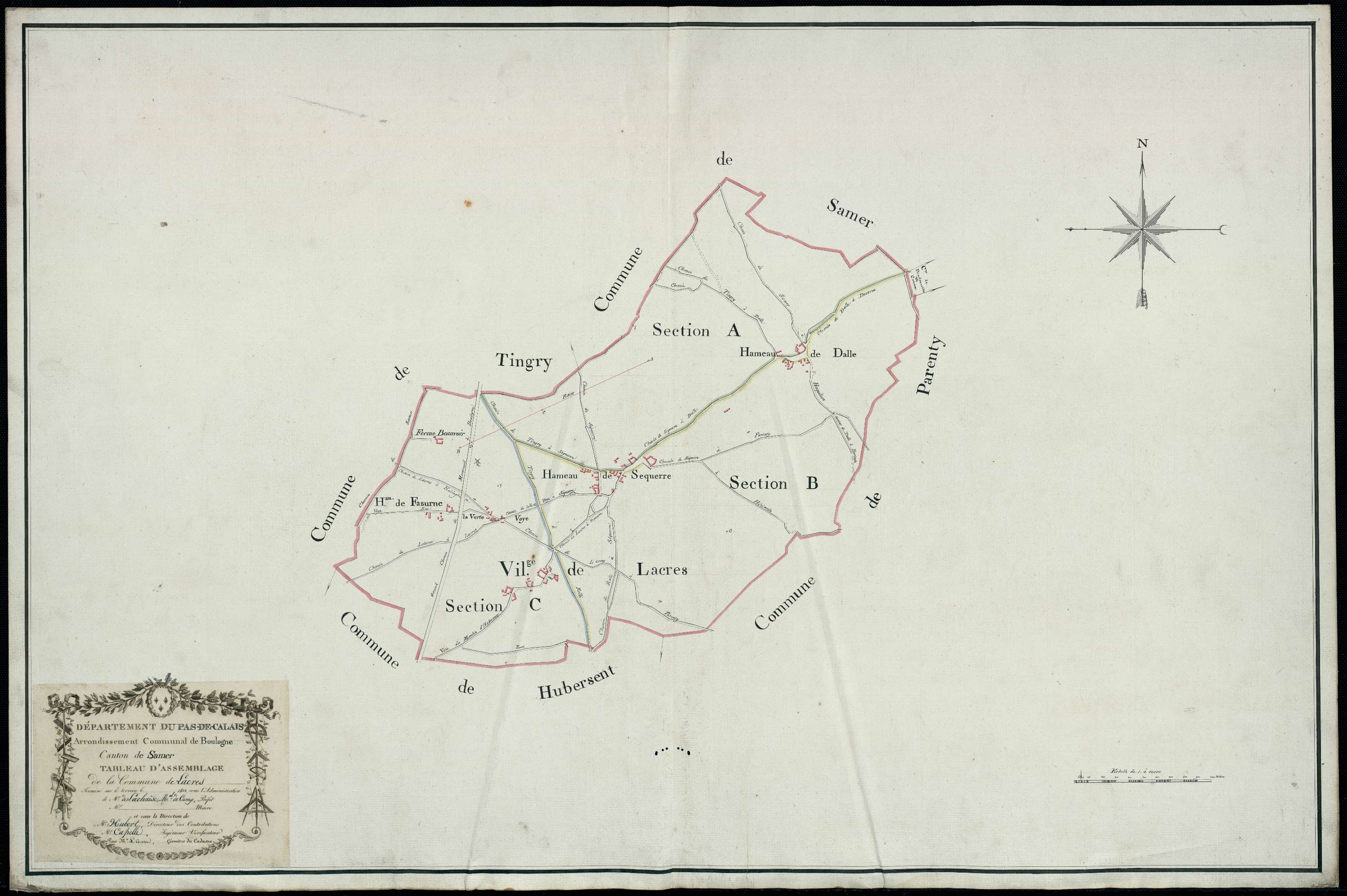 Lacres - Tableau d'assemblage