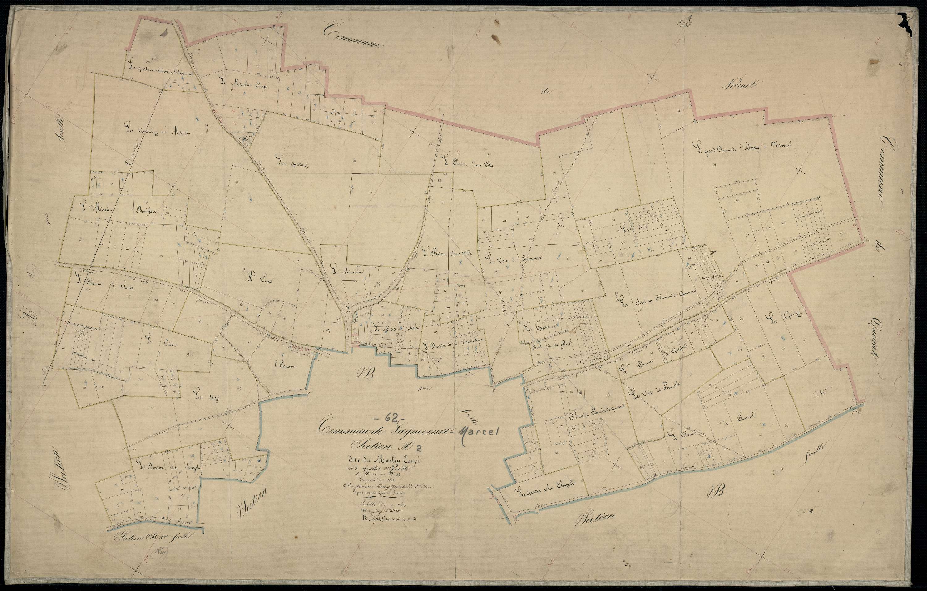 Lagnicourt-Marcel - Section A, 2e feuille