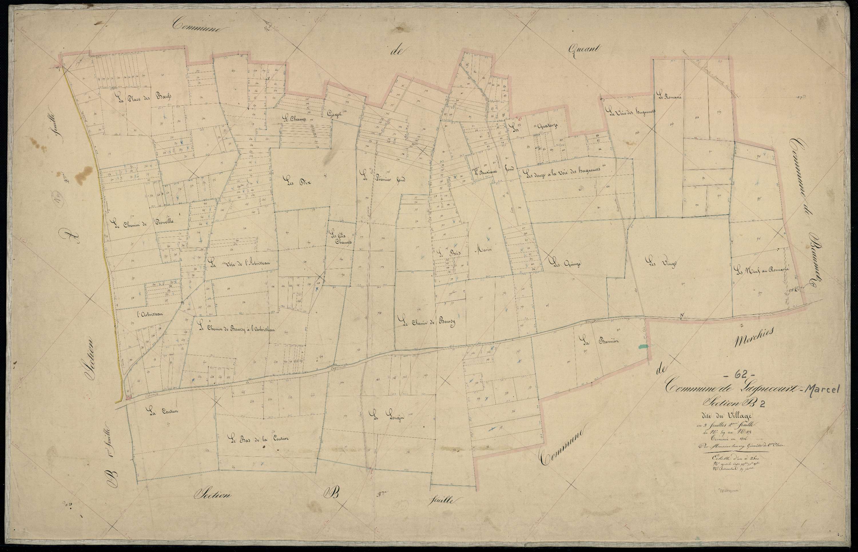 Lagnicourt-Marcel - Section B, 2e feuille