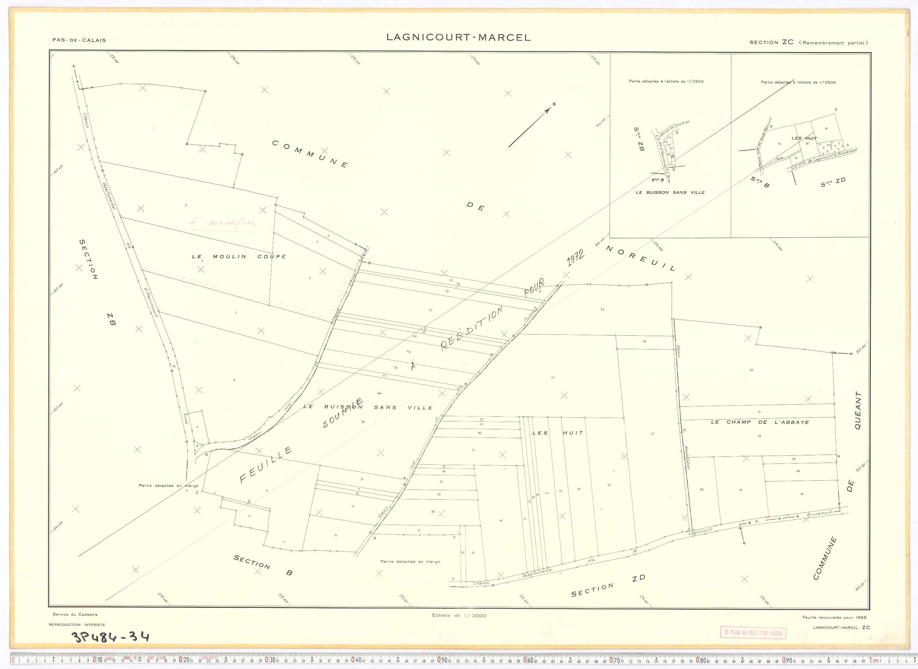 Lagnicourt-Marcel - Section ZC.