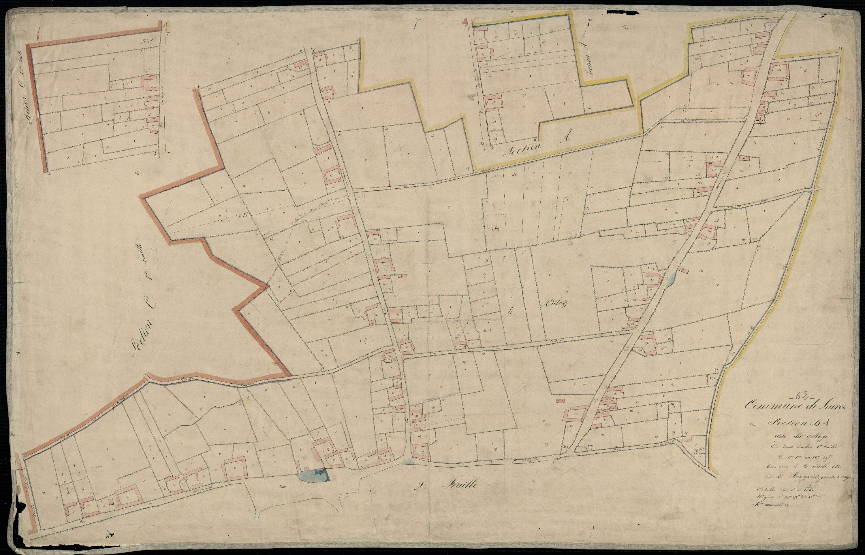Laires - Section D, 1re feuille