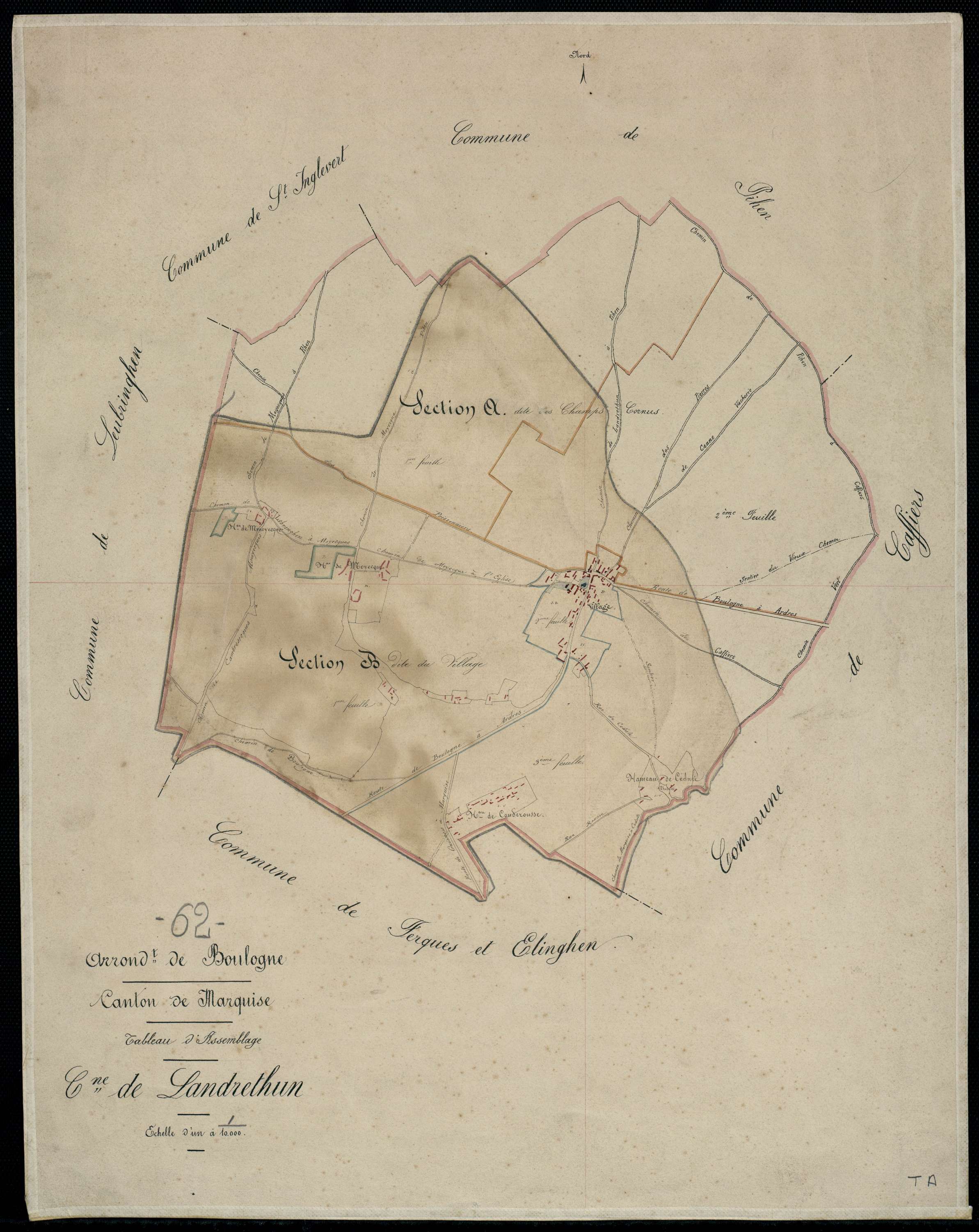 Landrethun-le-Nord - Tableau d'assemblage