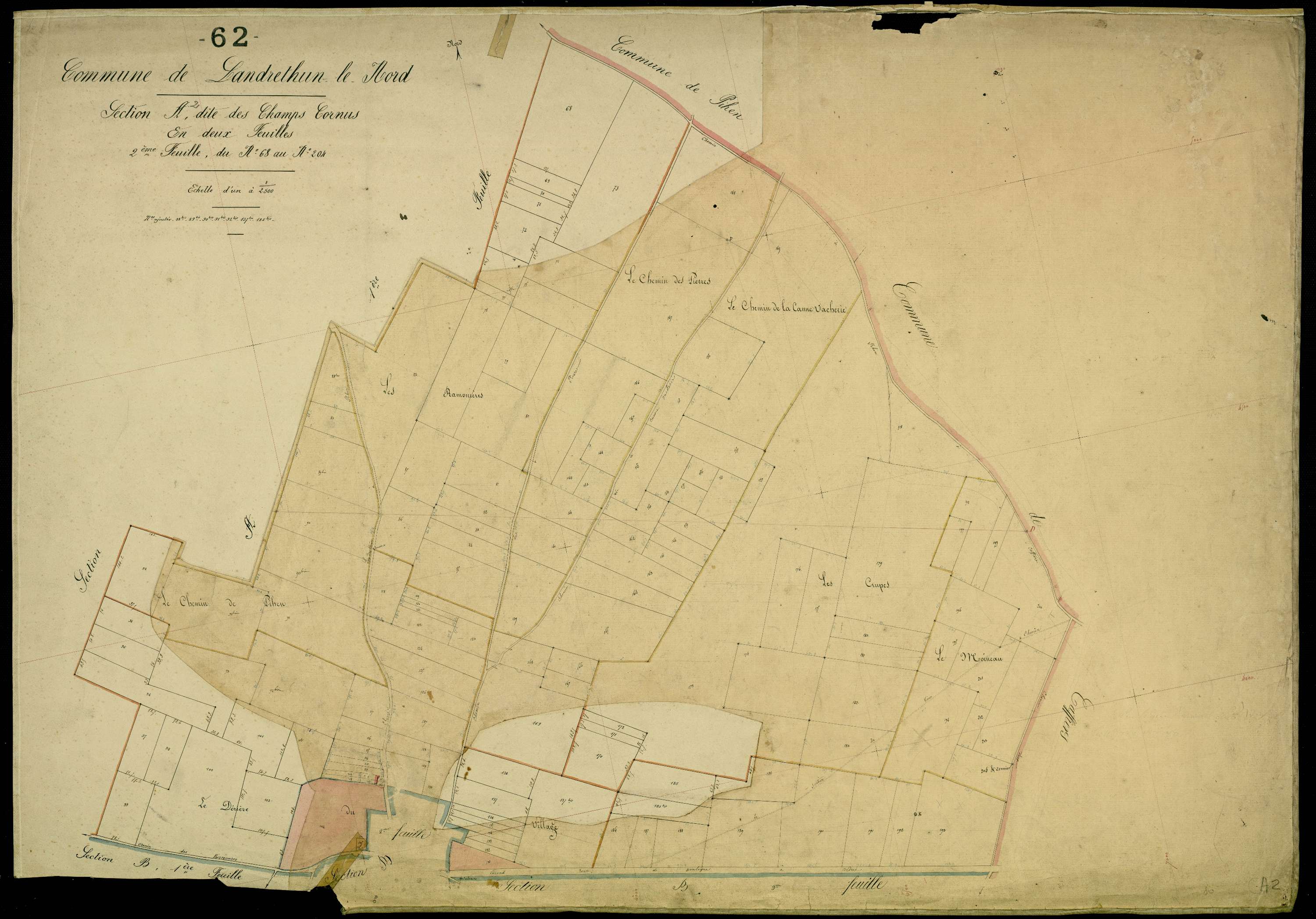 Landrethun-le-Nord - Section A, 2e feuille