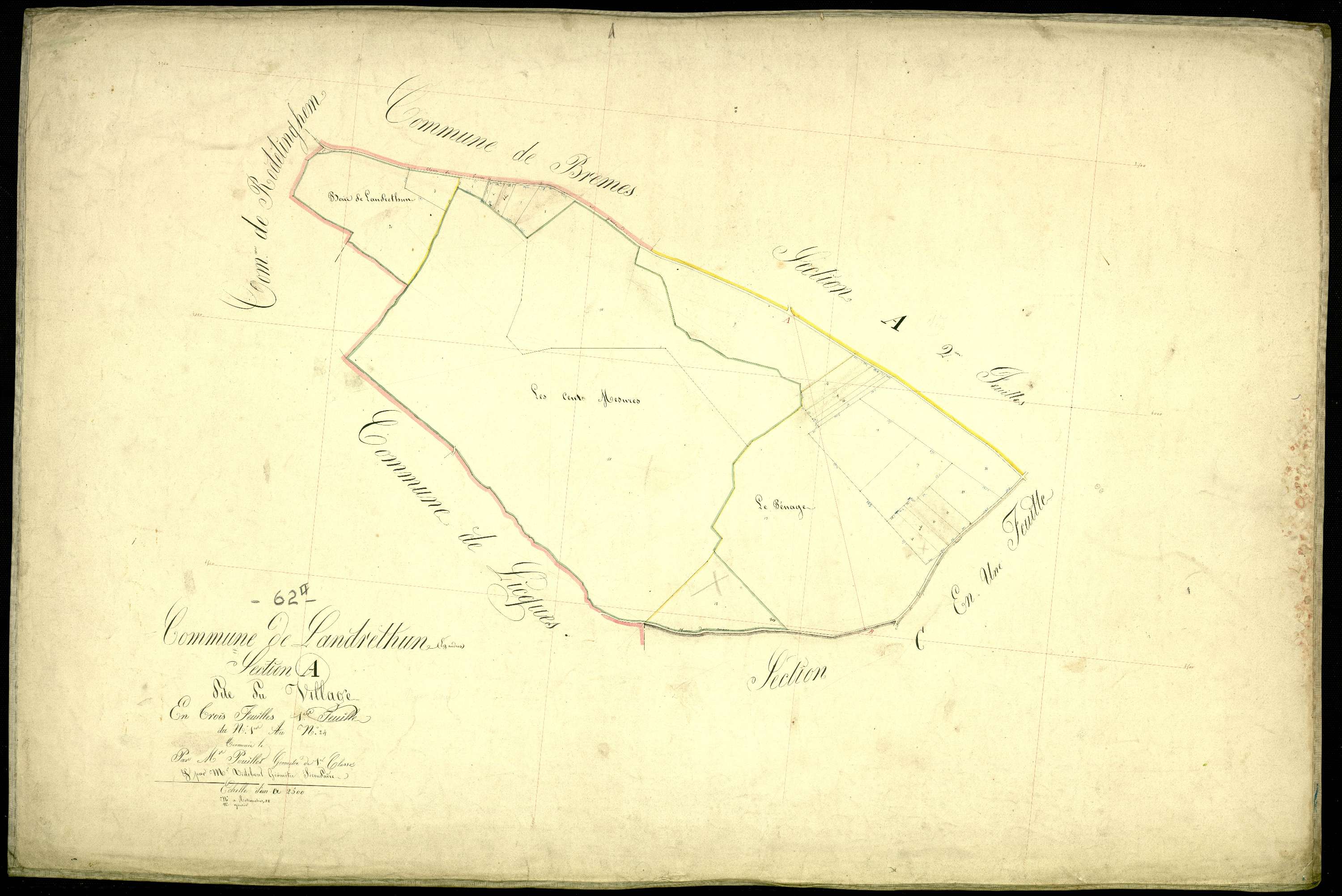 Landrethun-lès-Ardres - Section A, 1re feuille