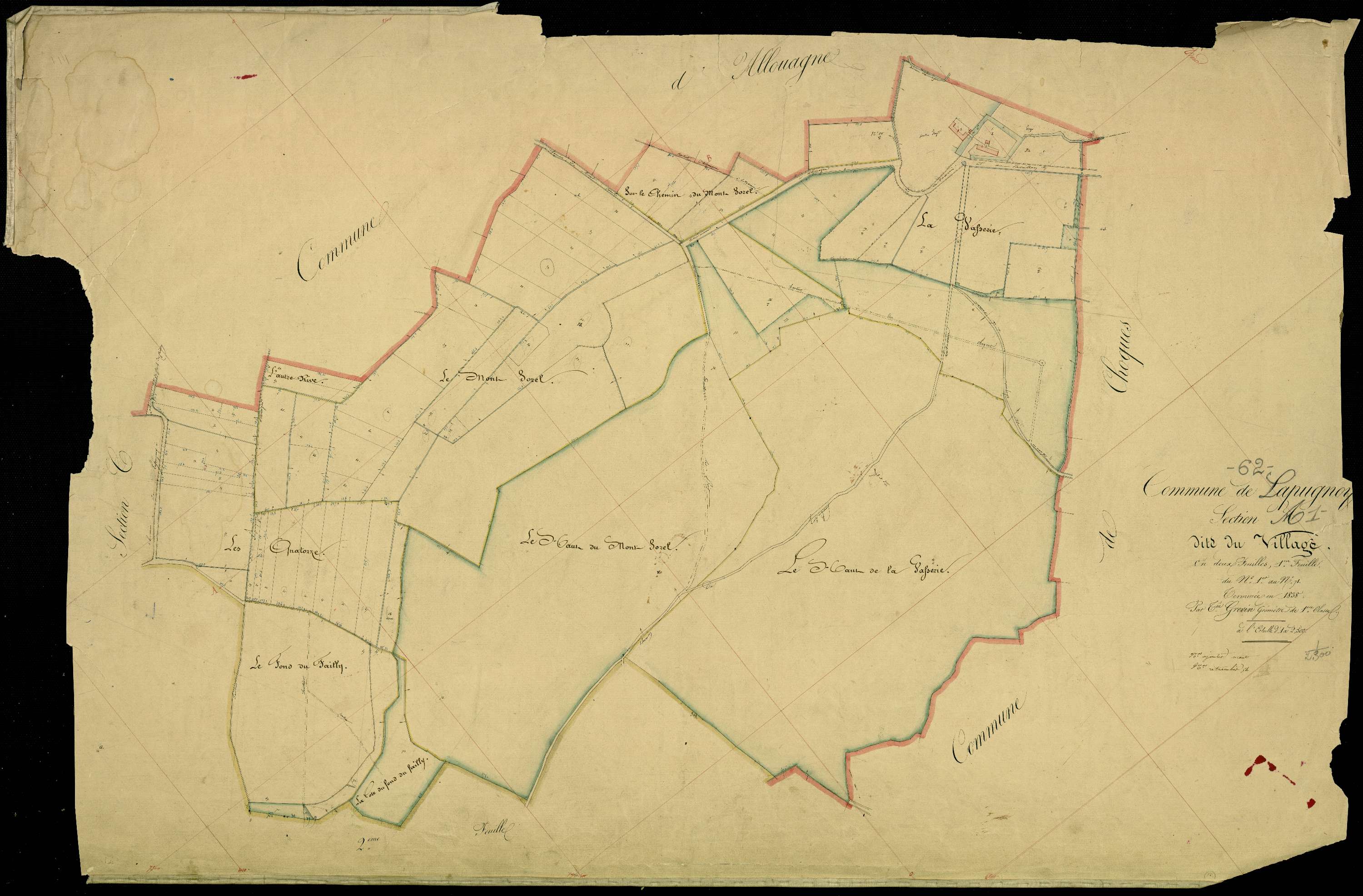 Lapugnoy - Section A, 1re feuille