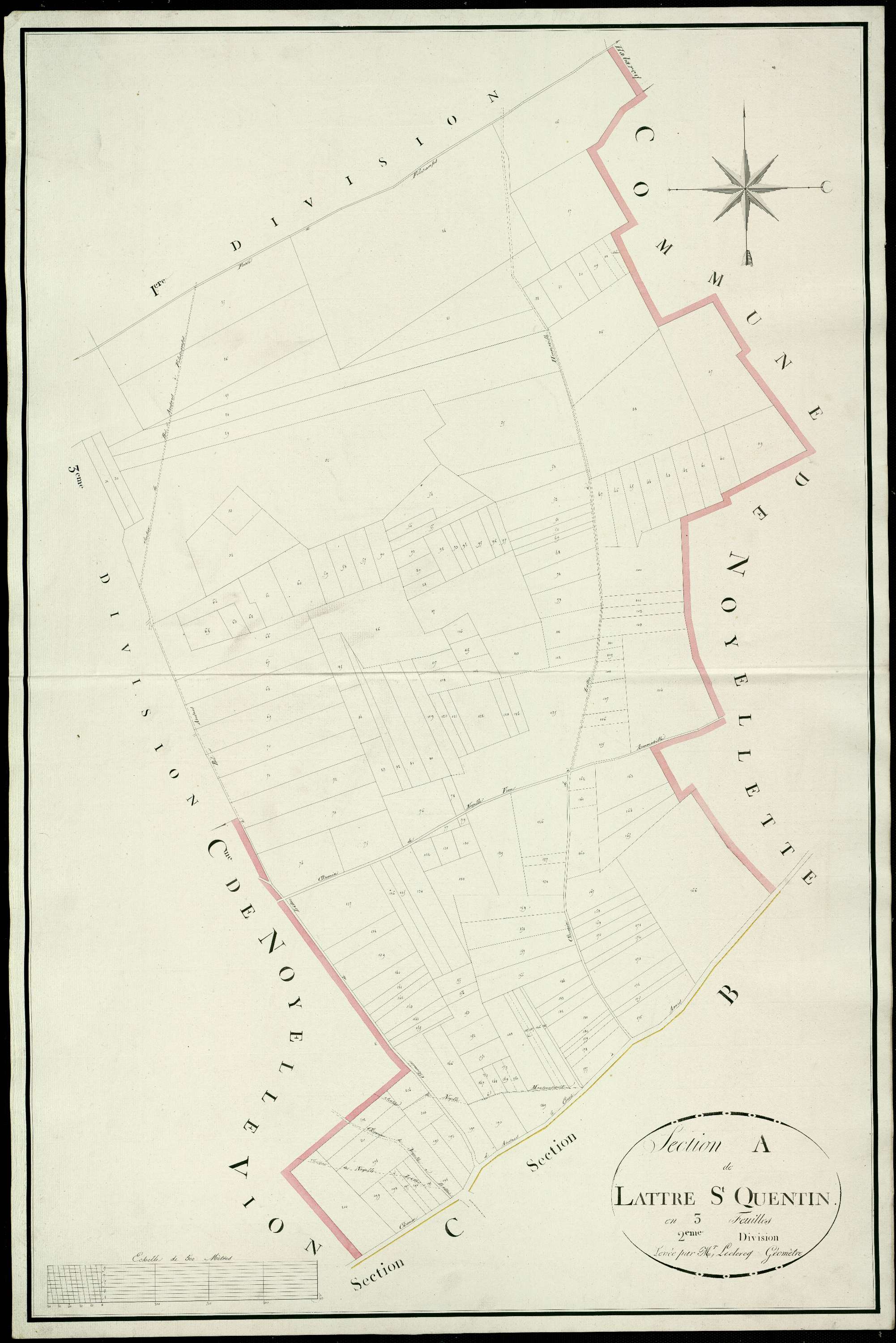 Lattre-Saint-Quentin - Section A, 2e feuille