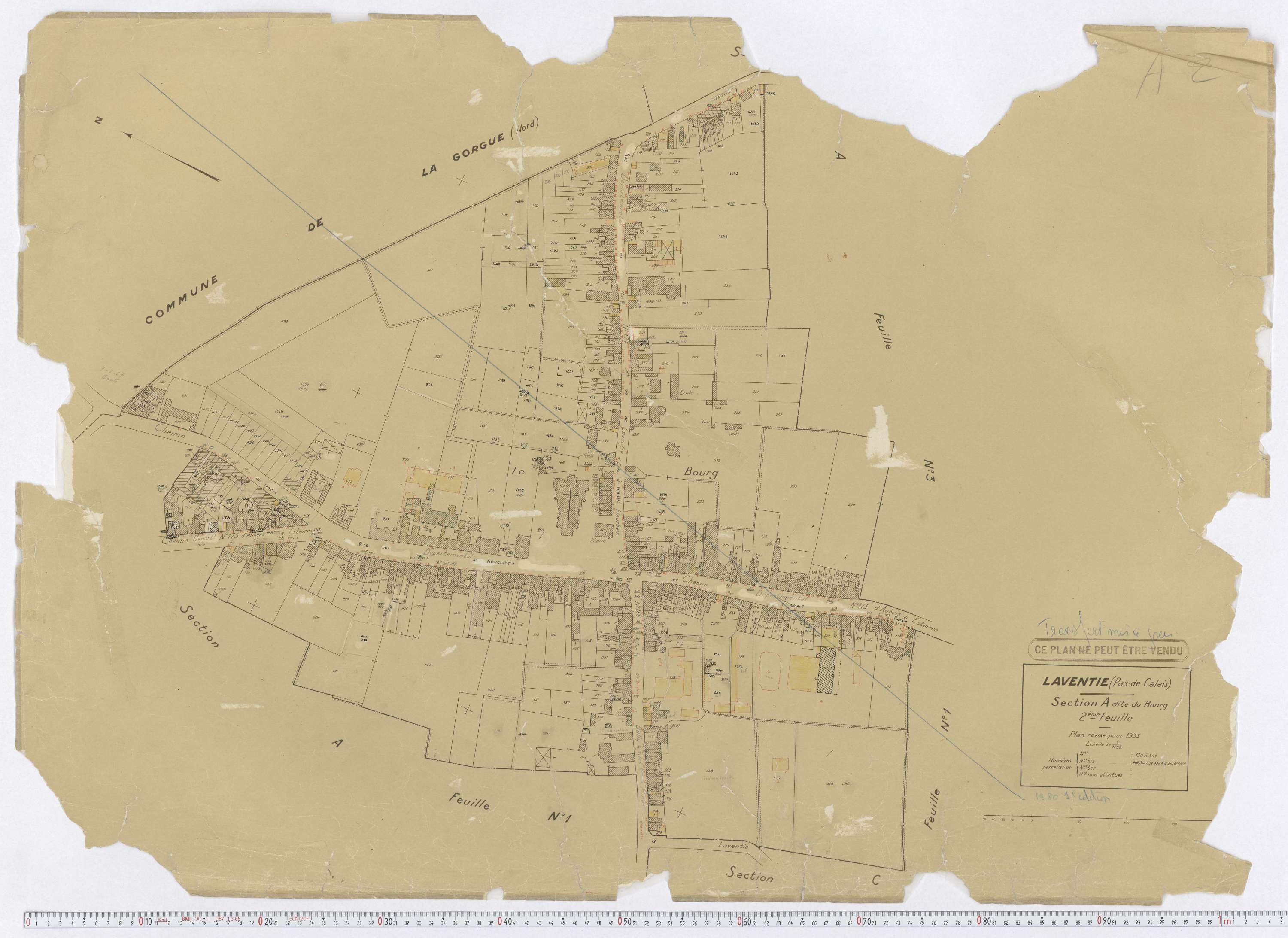 Laventie - Section A, feuille 2.