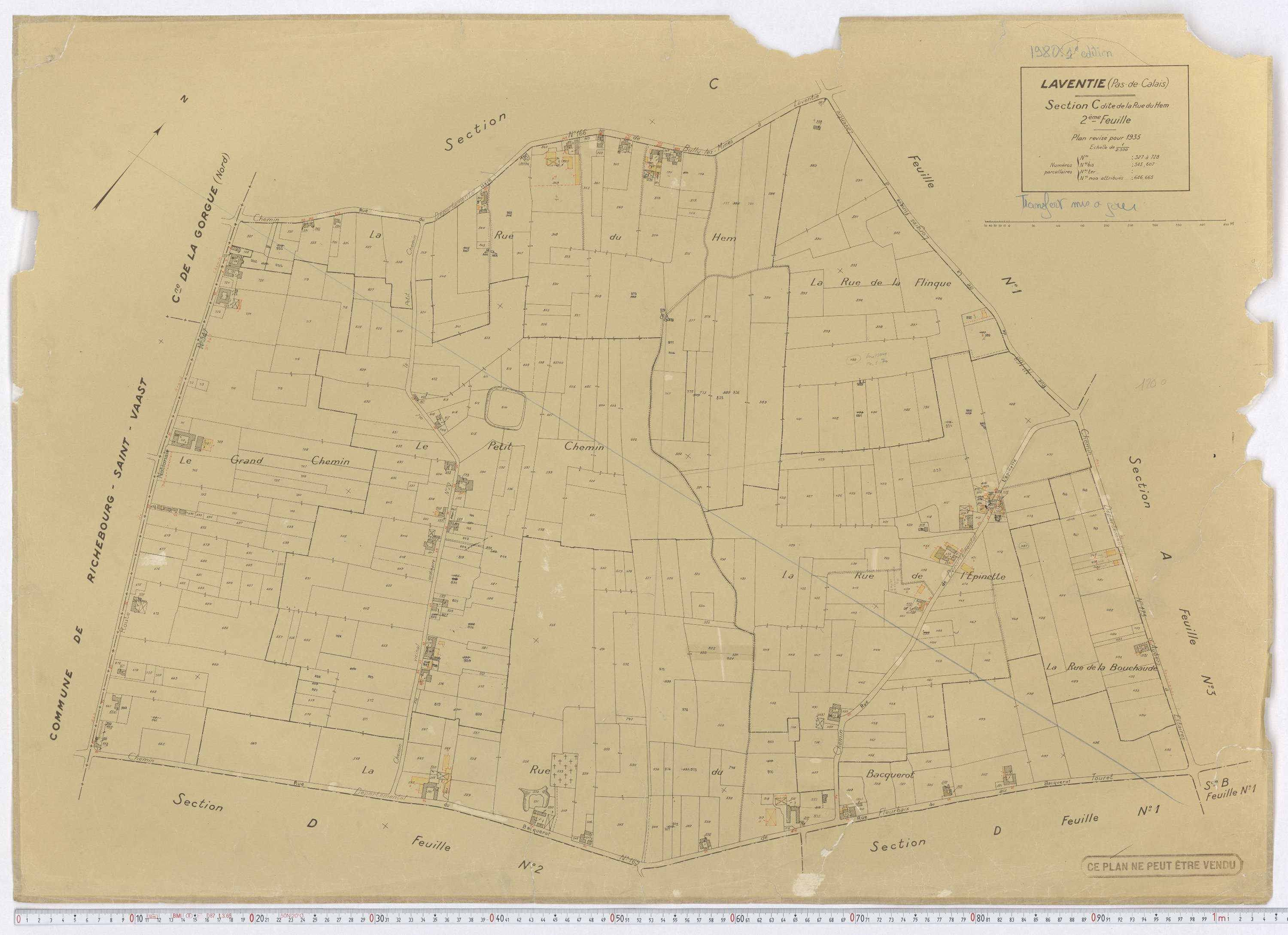 Laventie - Section C, feuille 2.