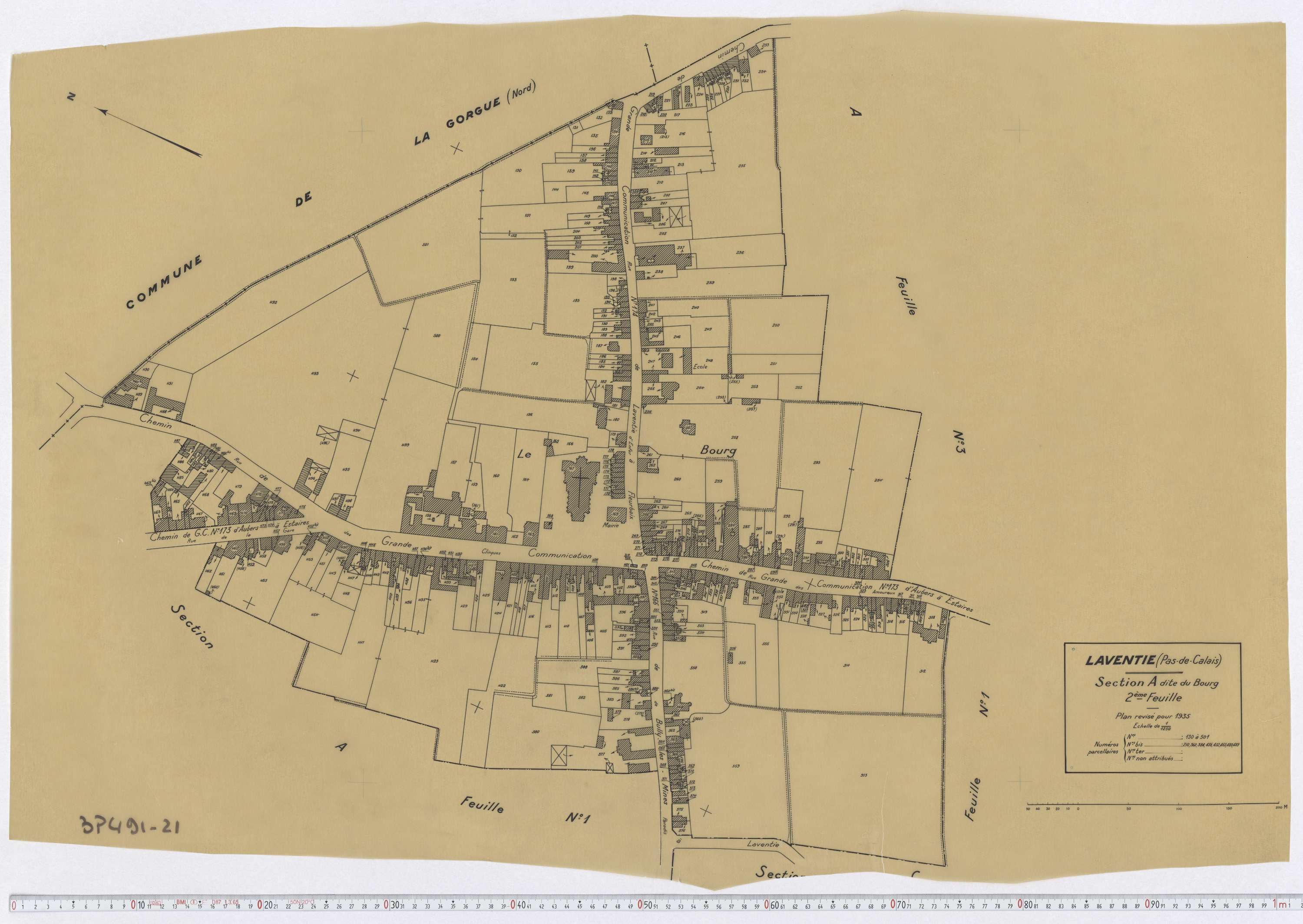 Laventie - Section A, feuille 2.