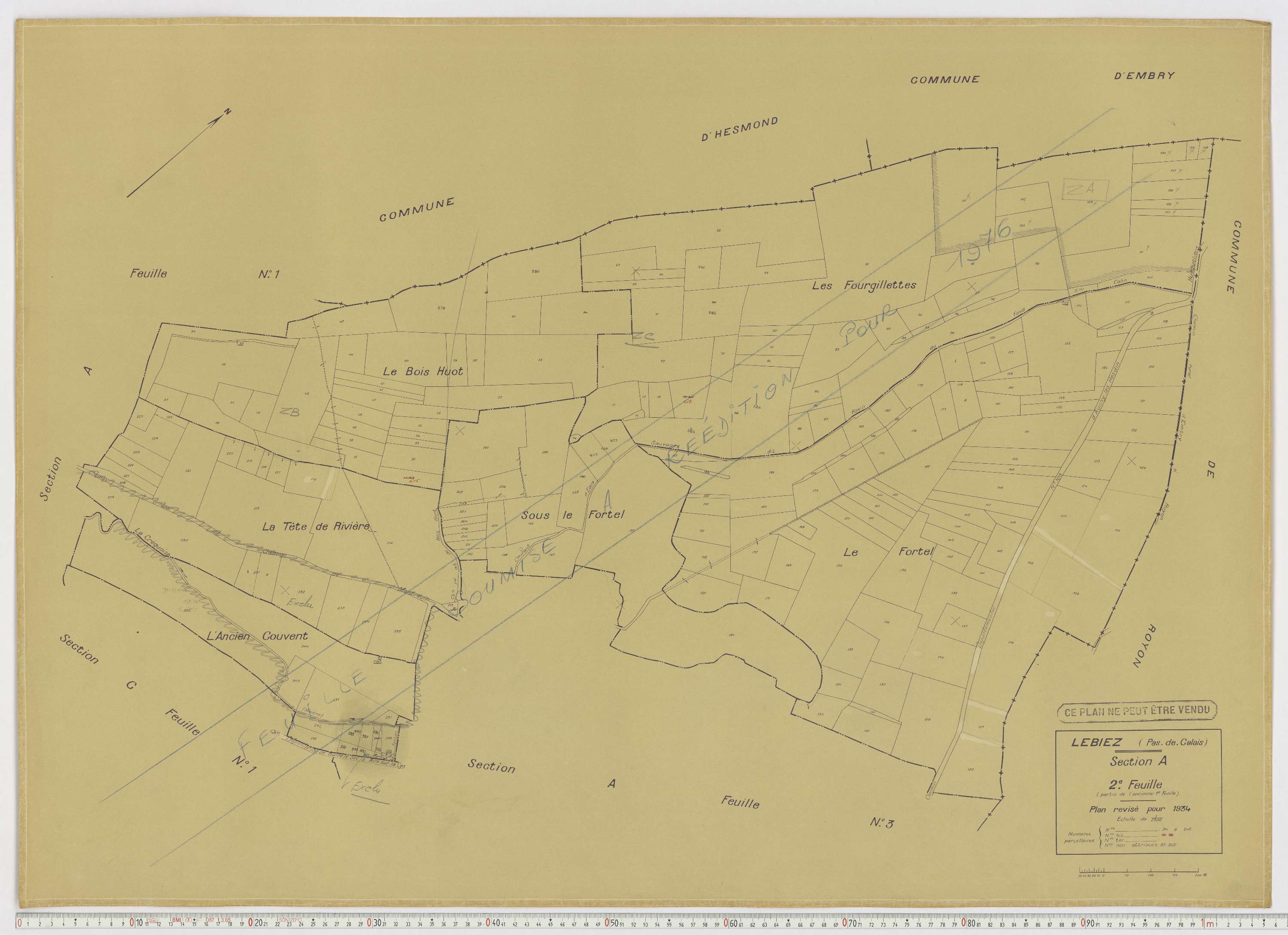 Lebiez - Section A, feuille 2.