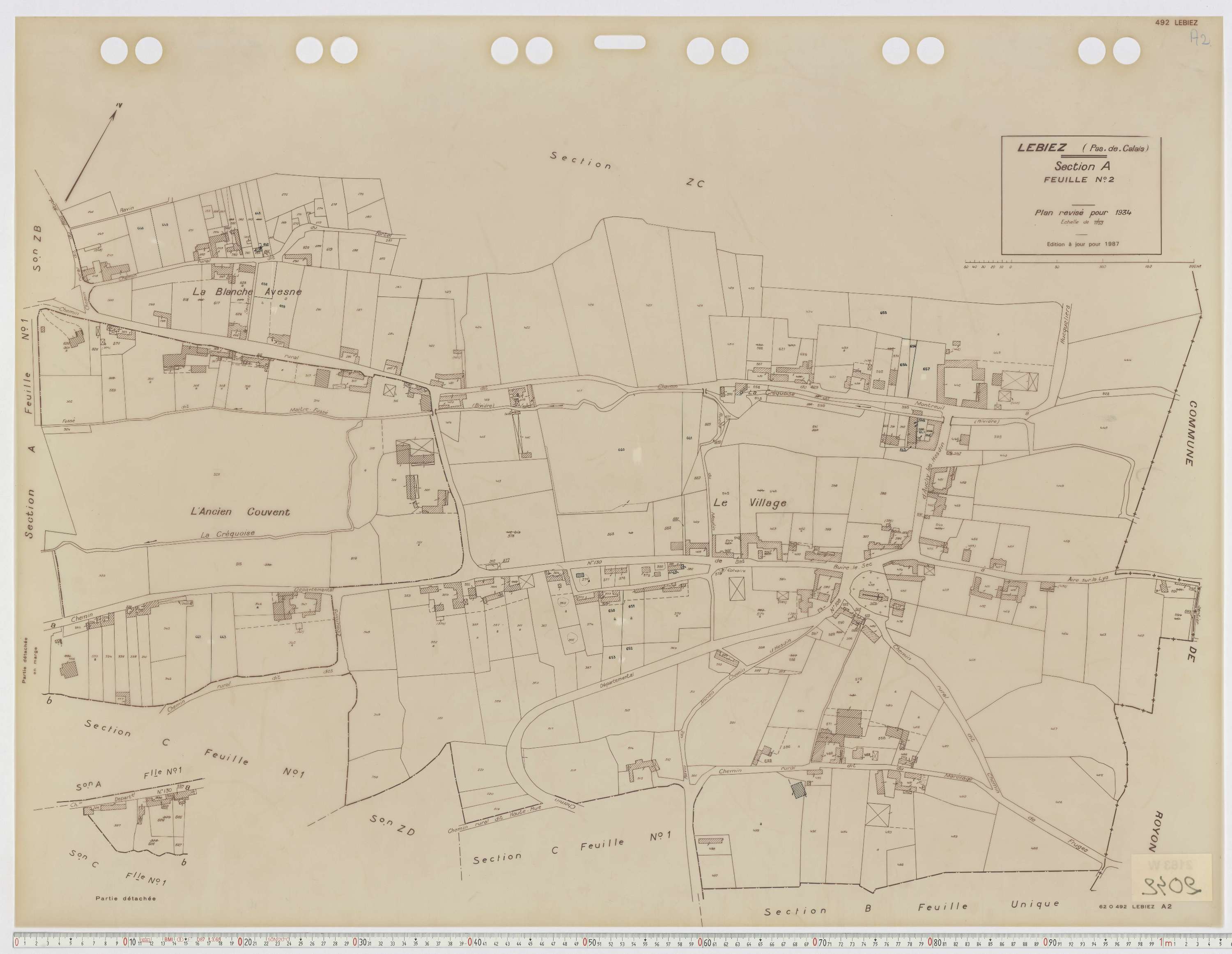 Lebiez - Section A, feuille 2.