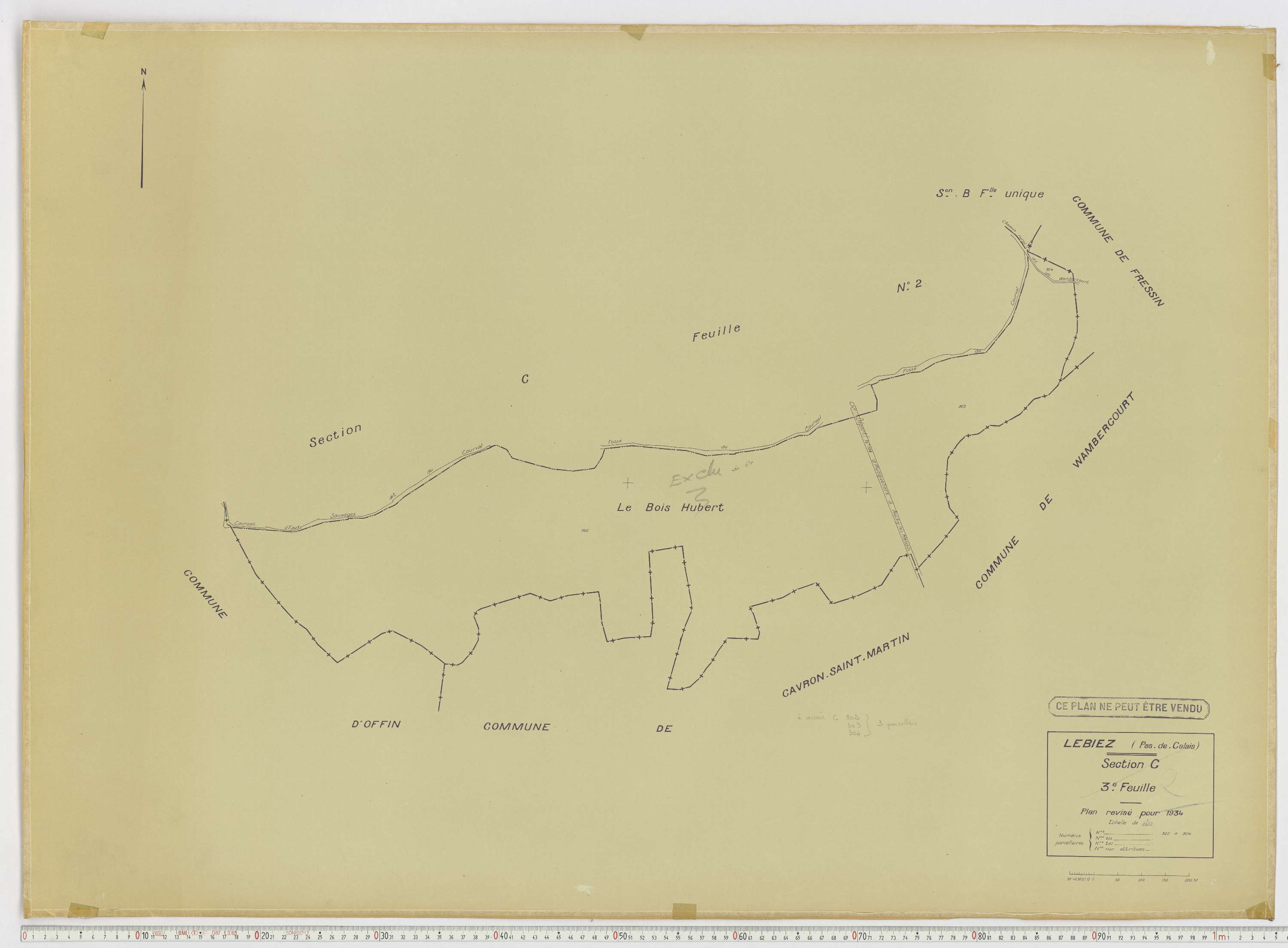 Lebiez - Section C, feuille 3.