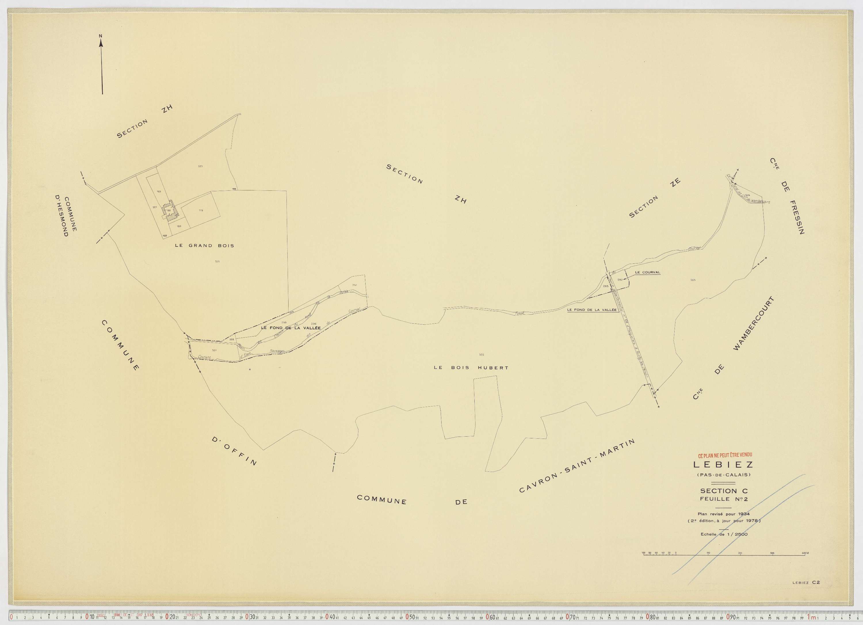 Lebiez - Section C, feuille 2.