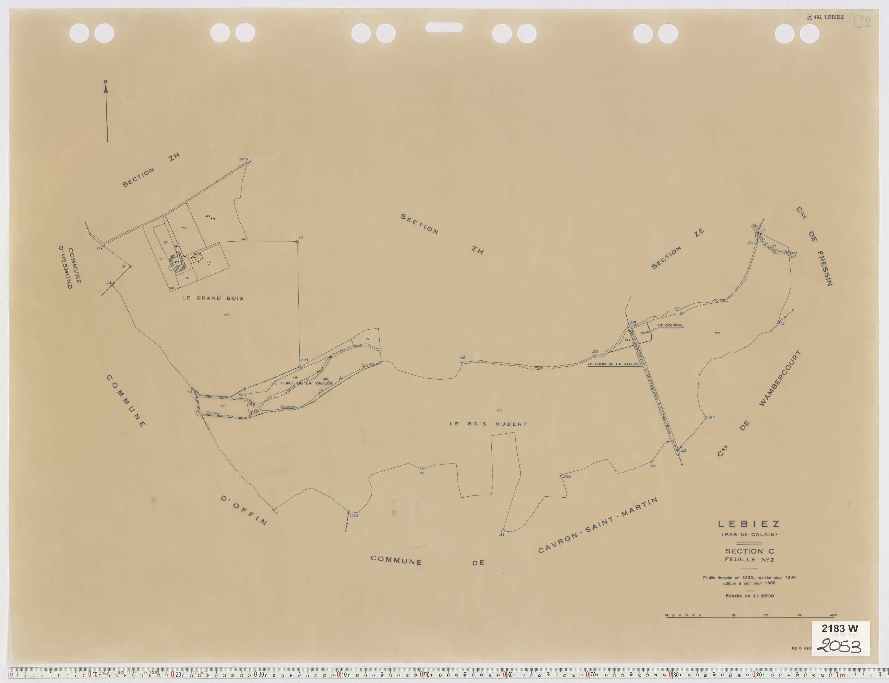 Lebiez - Section C, feuille 2.