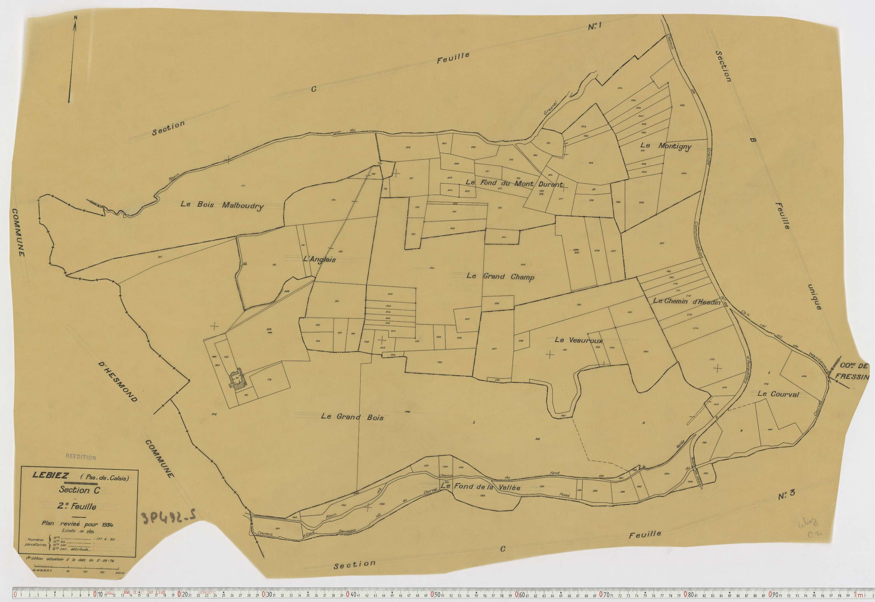 Lebiez - Section C, feuille 2.