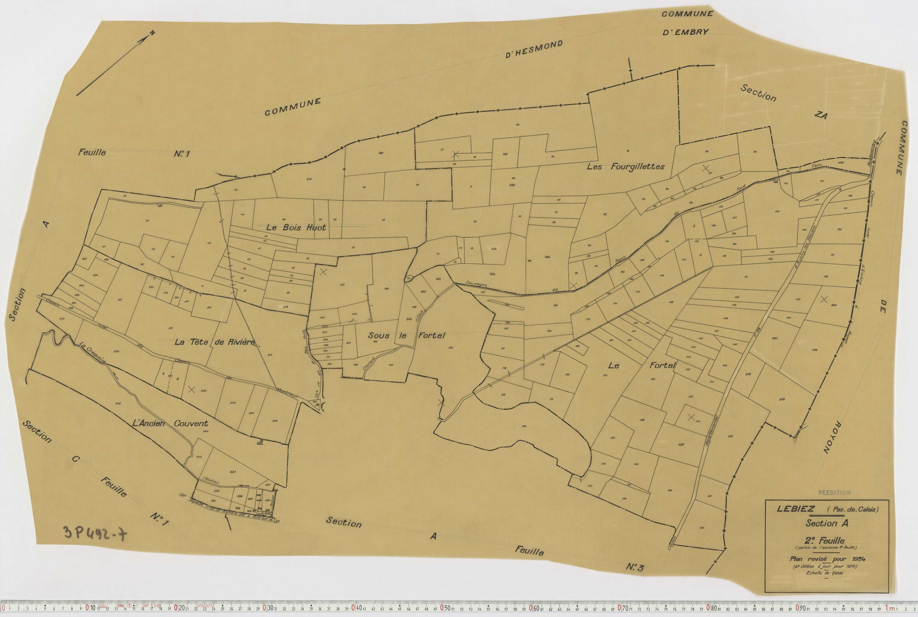 Lebiez - Section A, feuille 2.