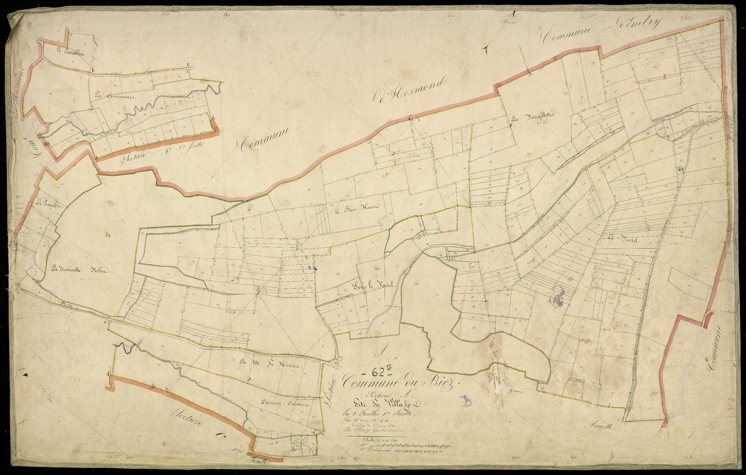 Lebiez - Section A, 1re feuille