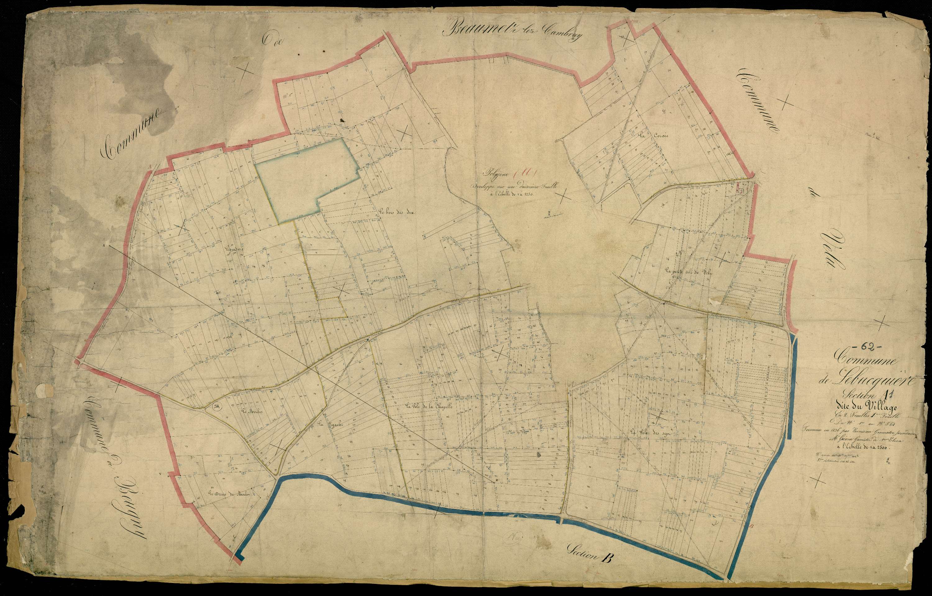 Lebucquière - Section A, 1re feuille