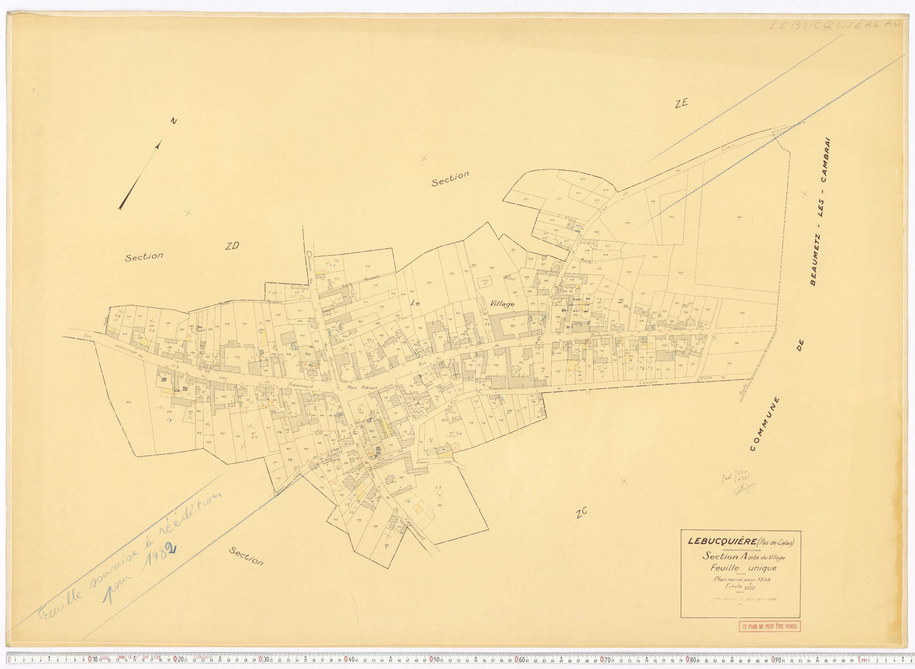 Lebucquière - Section A.