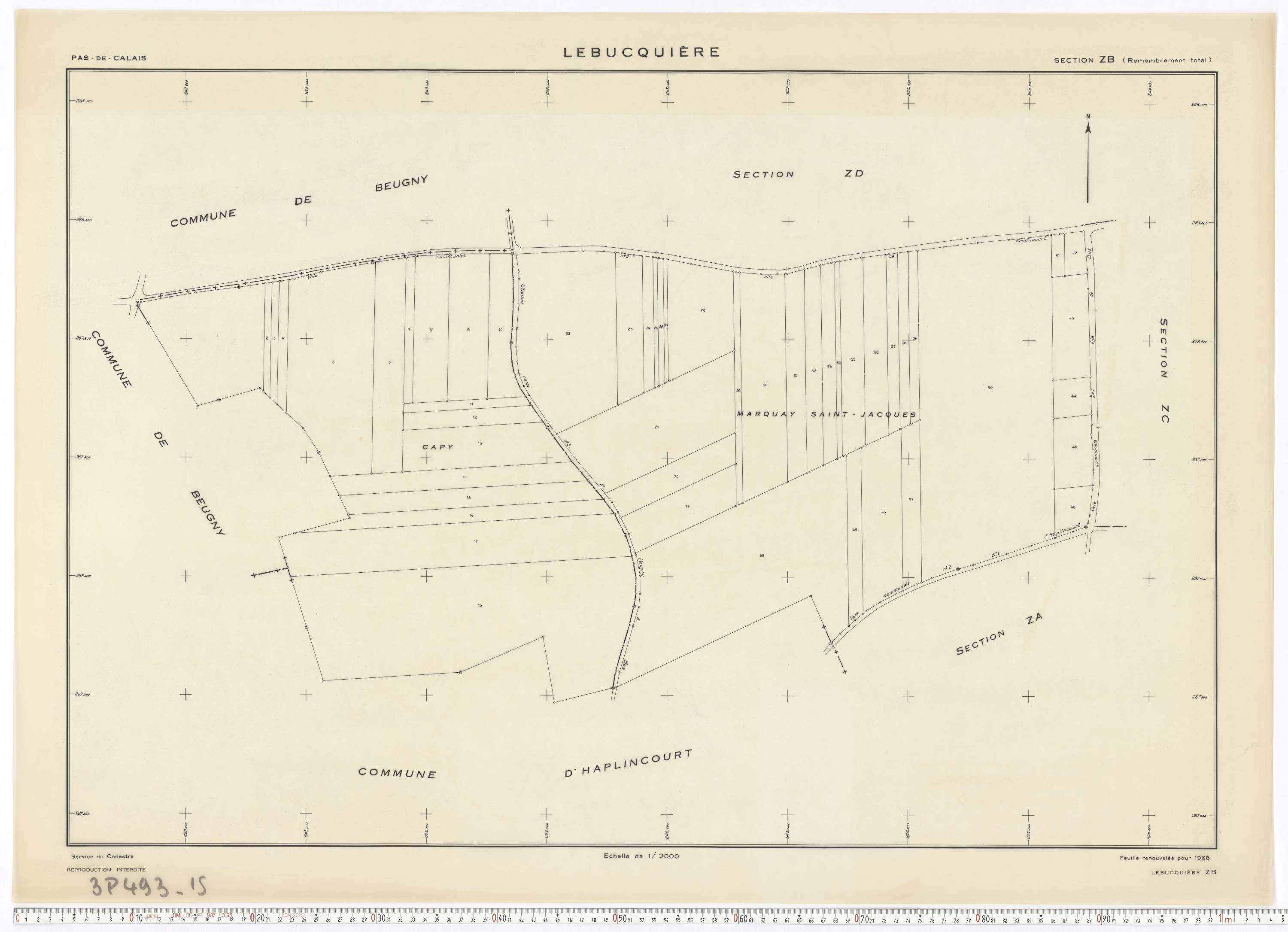 Lebucquière - Section ZB.